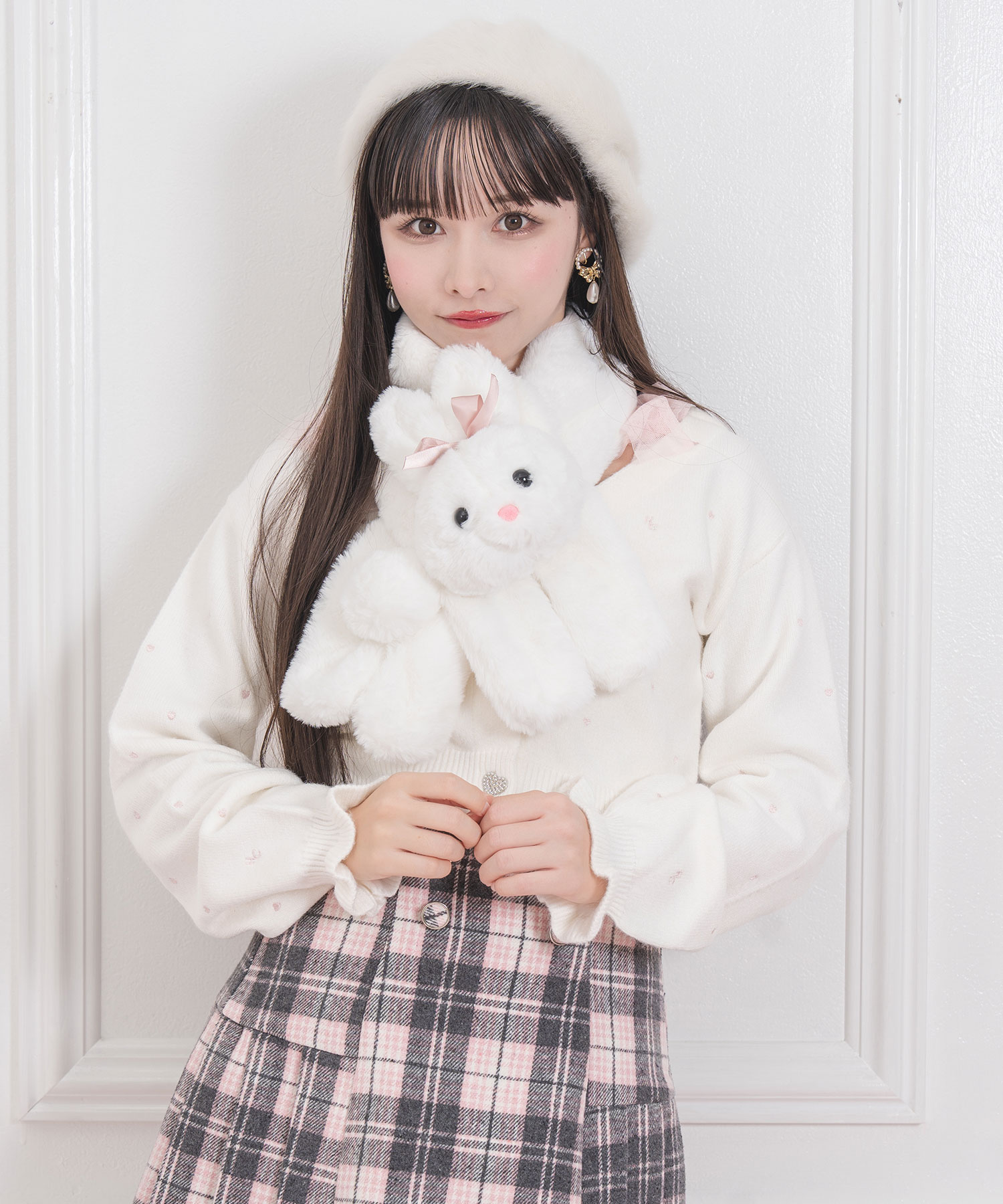新品タグ付BABY BUNNY SHOWER china puff blouse BABY BUNNY SHOWER 
