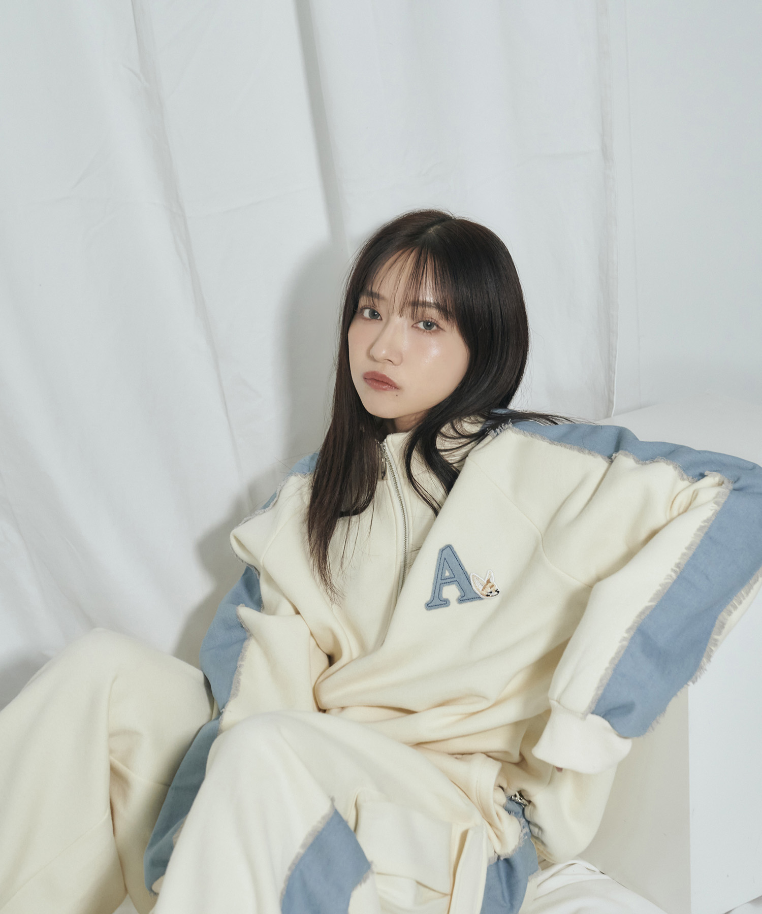 UNISEX デニムライン裏起毛スウェット SET UP