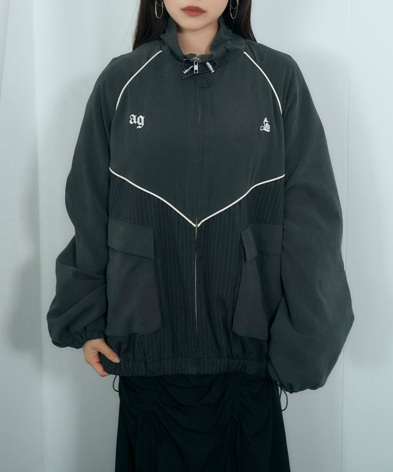 UNISEX パイピングトラックブルゾン – BUNNY APARTMENT