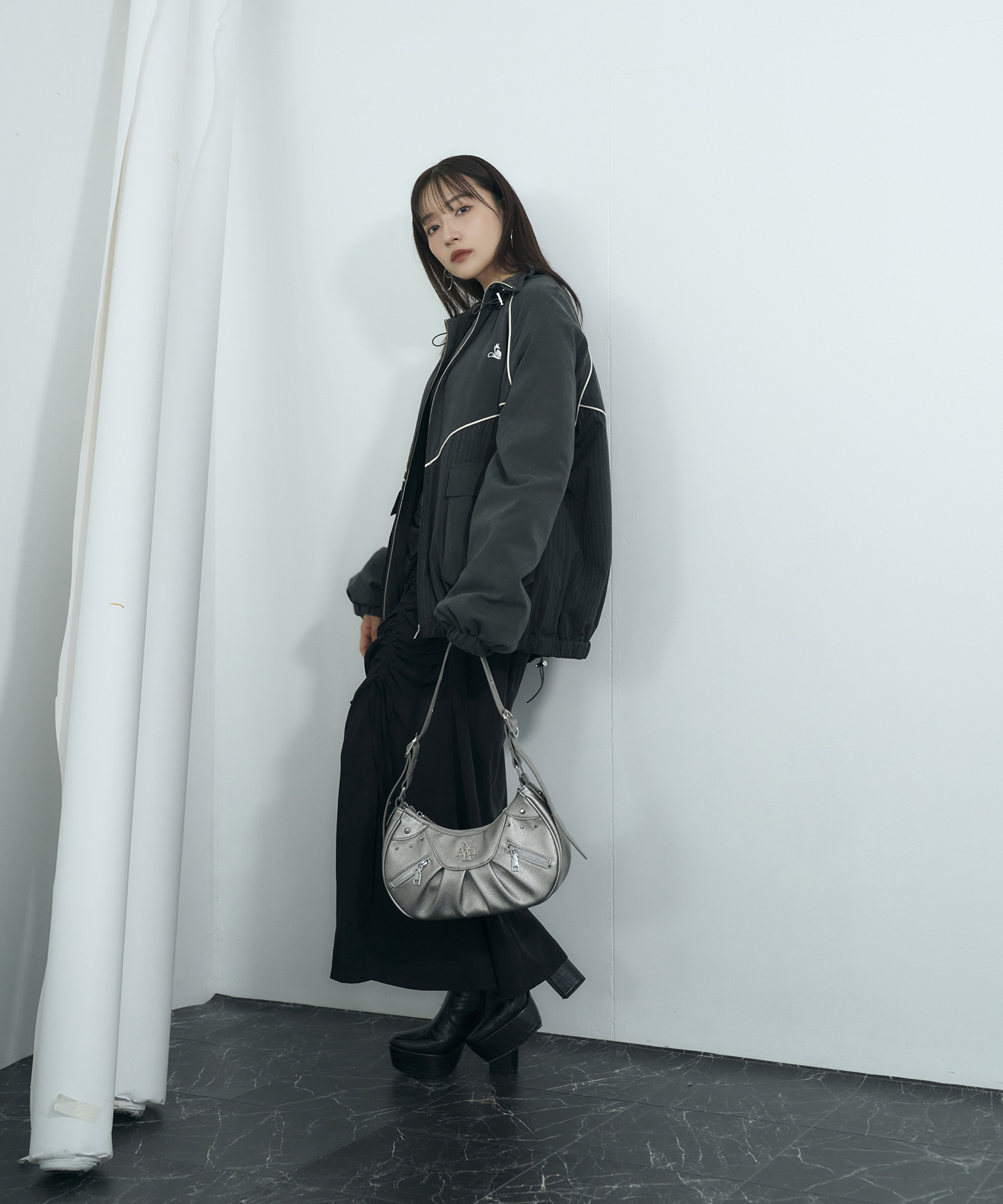 UNISEX パイピングトラックブルゾン