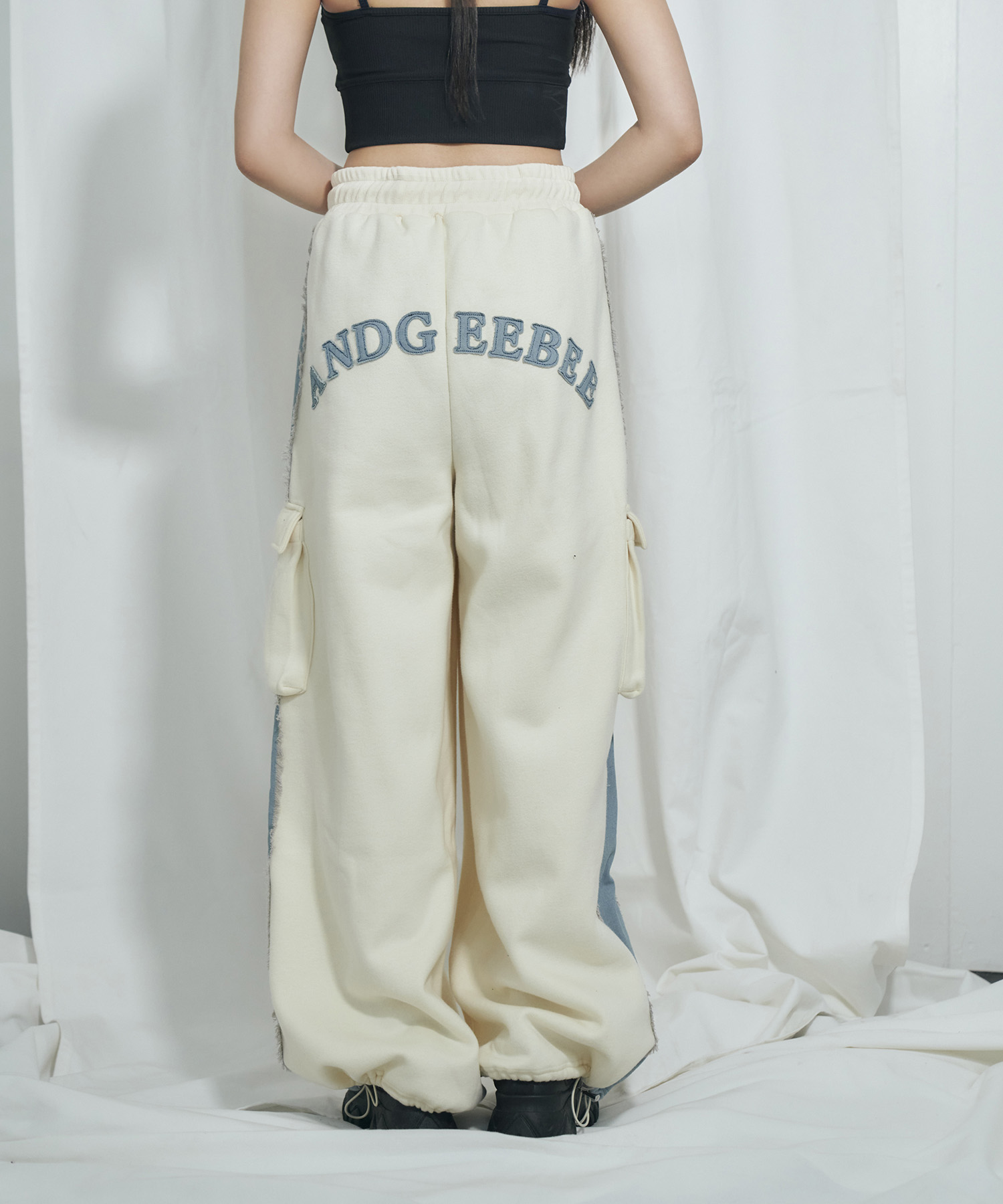 UNISEX デニムライン裏起毛スウェット SET UP