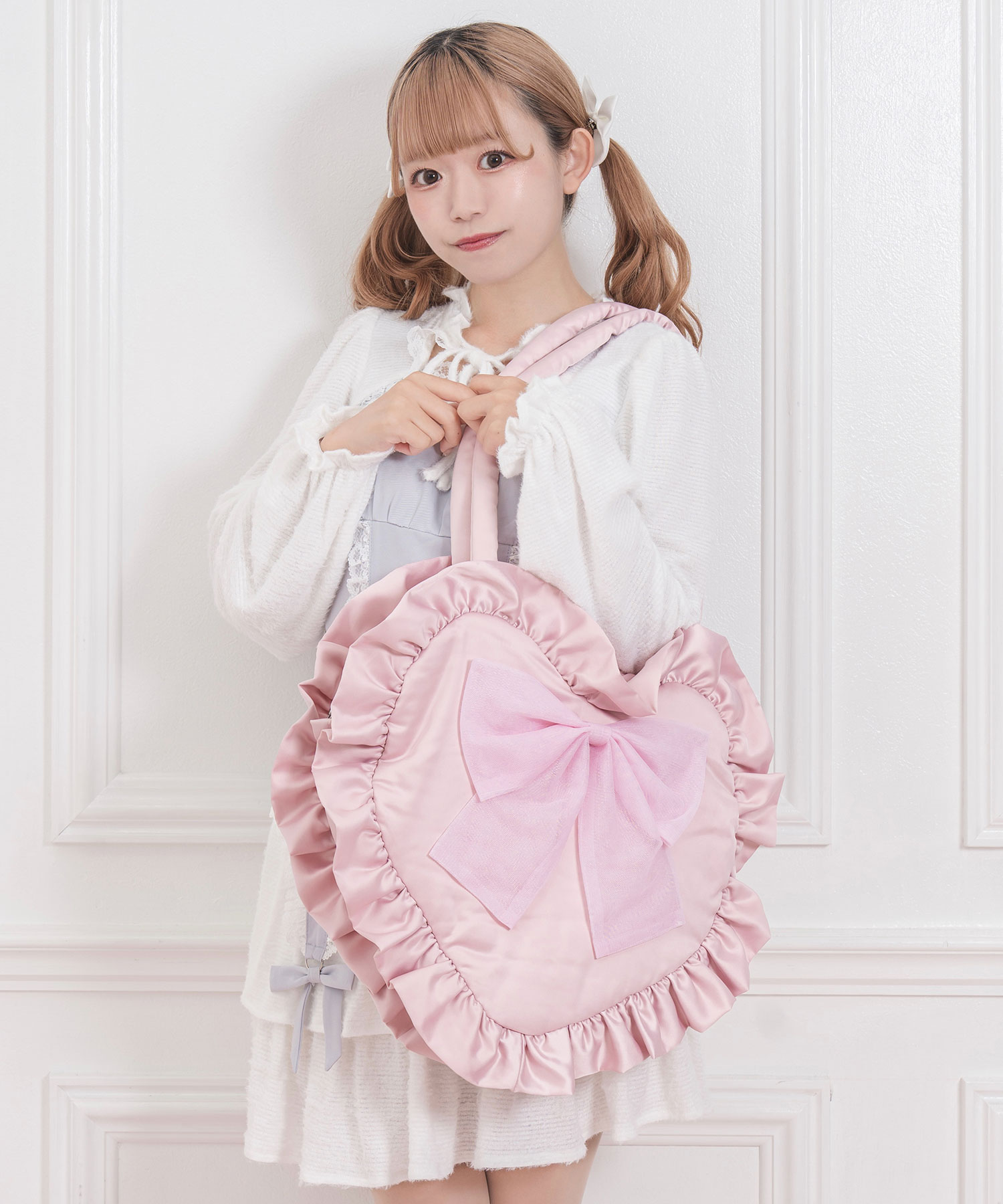 ビッグリボンハートトートバッグ