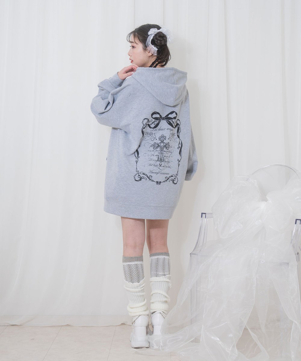 angel heart ジップパーカー