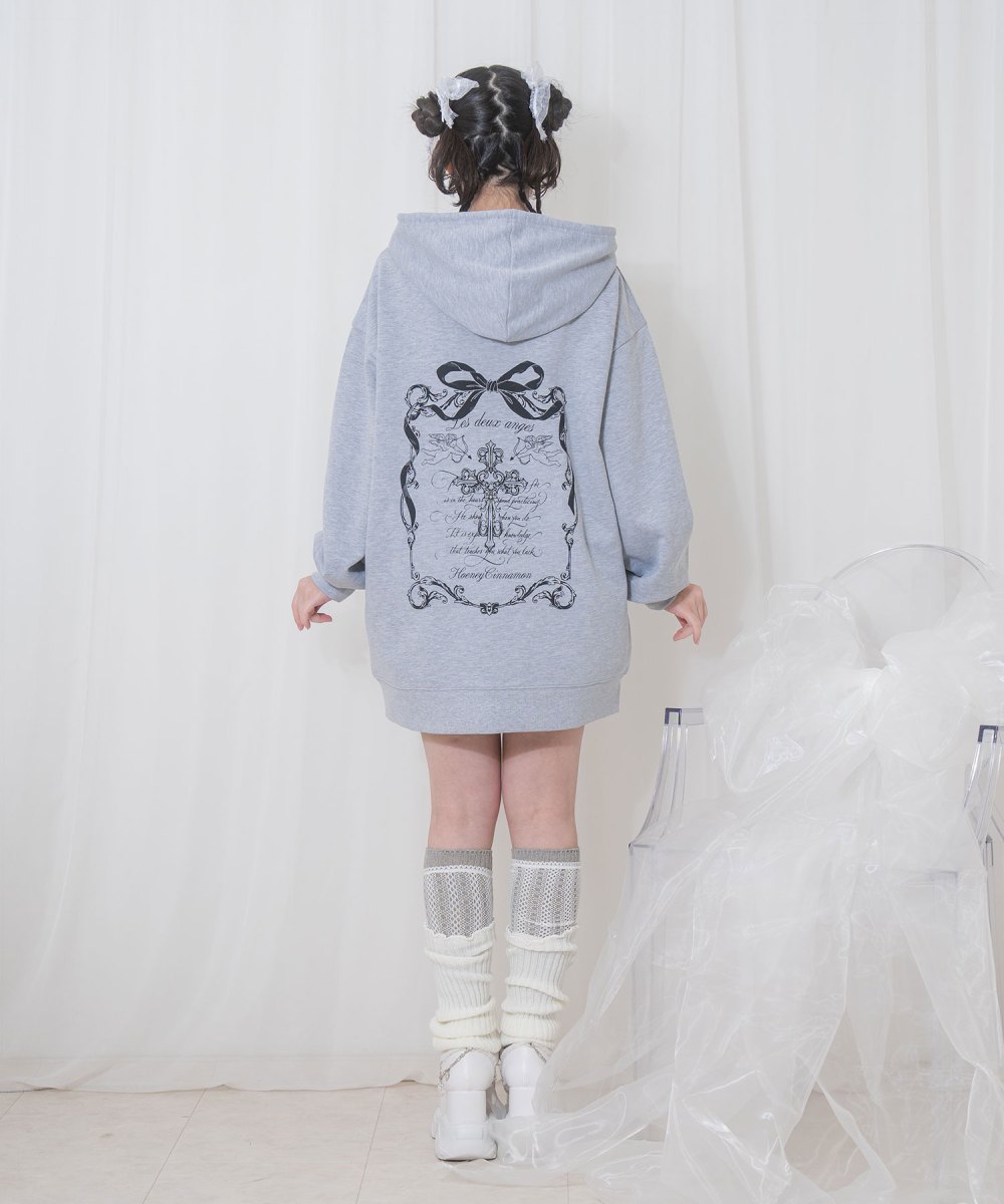 angel heart ジップパーカー
