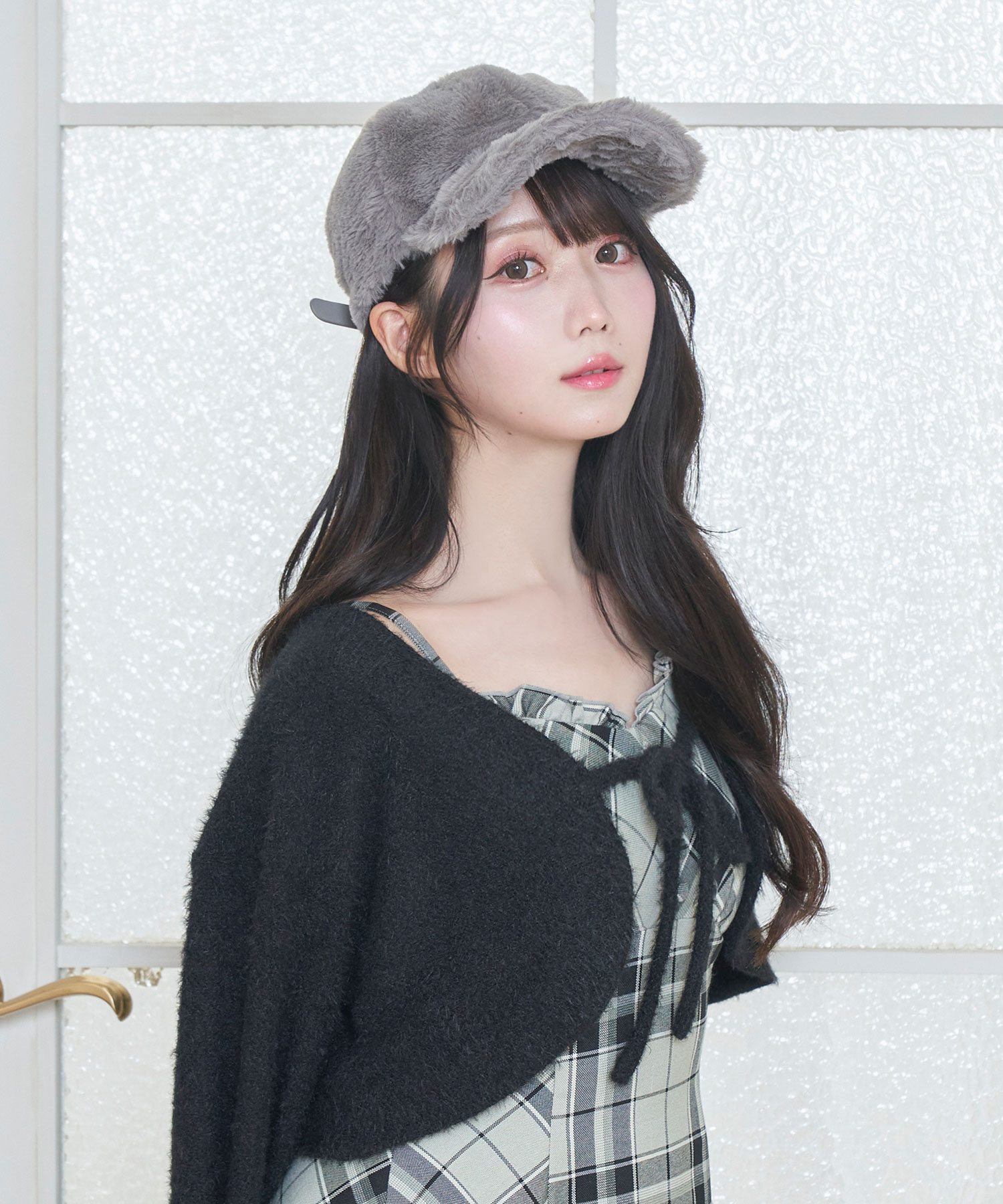 rosemuse charm fur bucket hat ホワイト fluffy cap – BUNNY APARTMENT