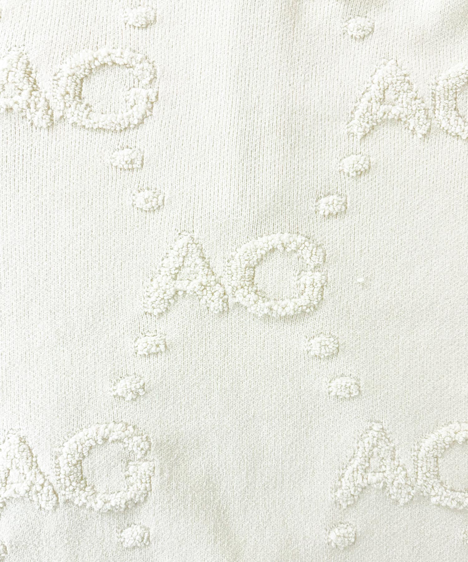 UNISEX モノグラムハーフジップニット