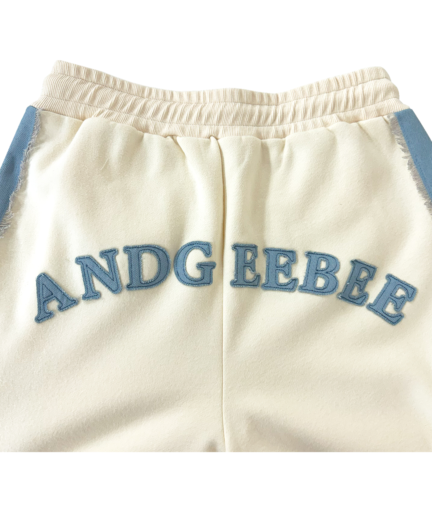 UNISEX デニムライン裏起毛パンツ