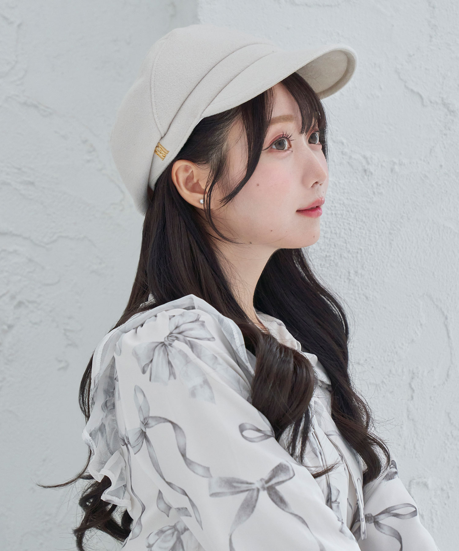 monogram emb cap【black】 – BUNNY APARTMENT