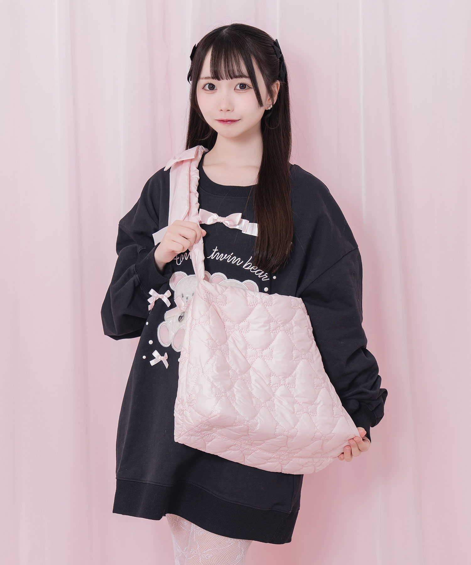 ネットで注文 リボンキルトショルダーバッグ – APARTMENT BUNNY バッグ