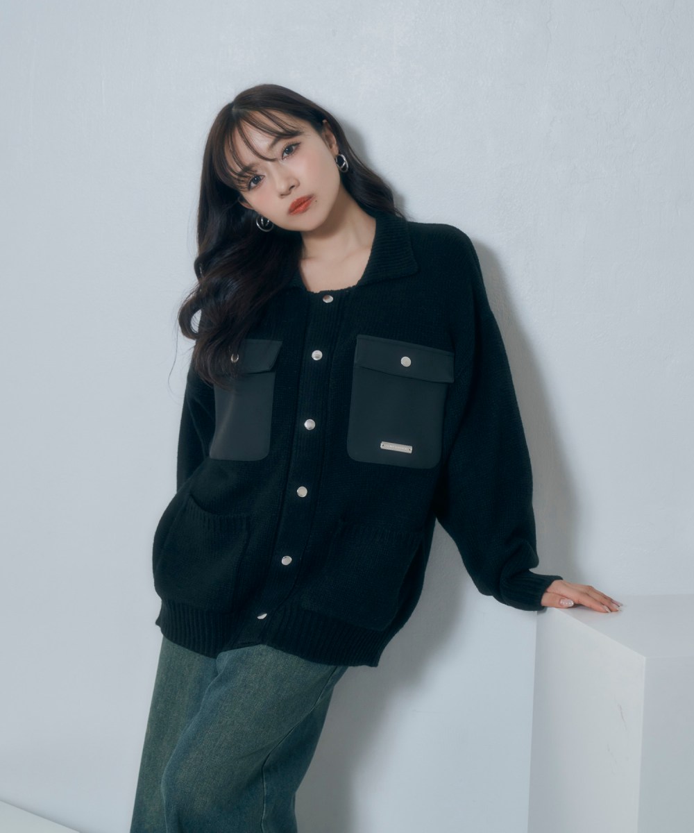 UNISEX ポケットニットジャケット