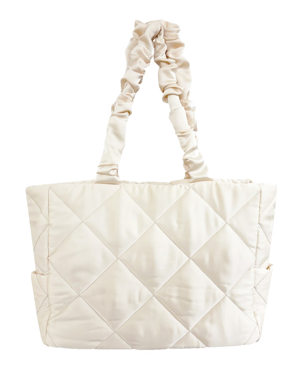 satin quilting big tote