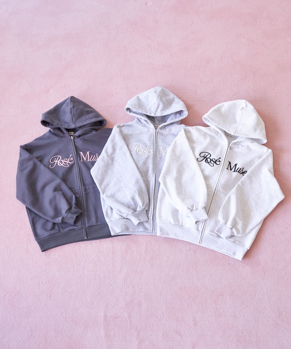 3d logo zip hoodie