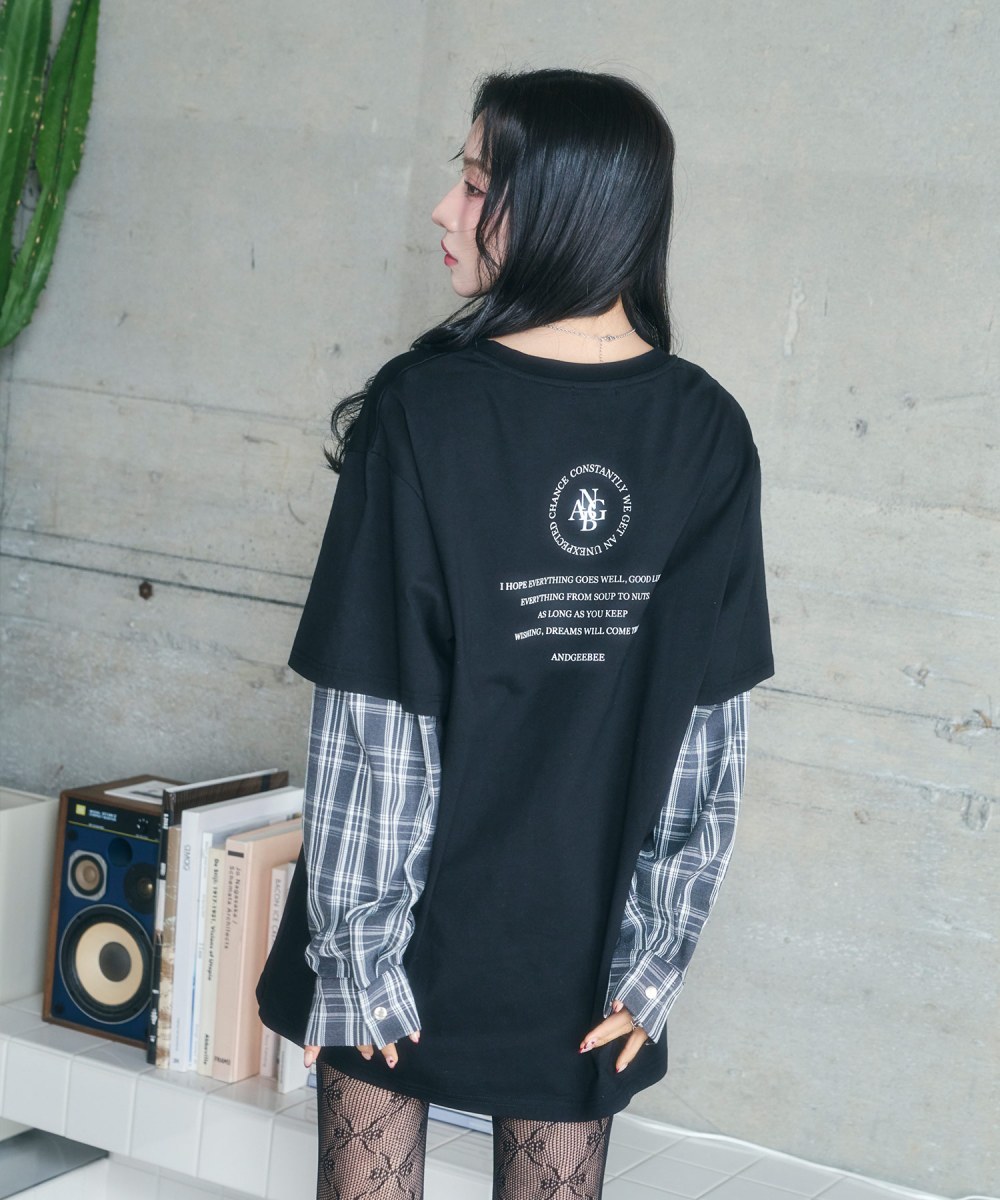 UNISEX シャツレイヤードロンT