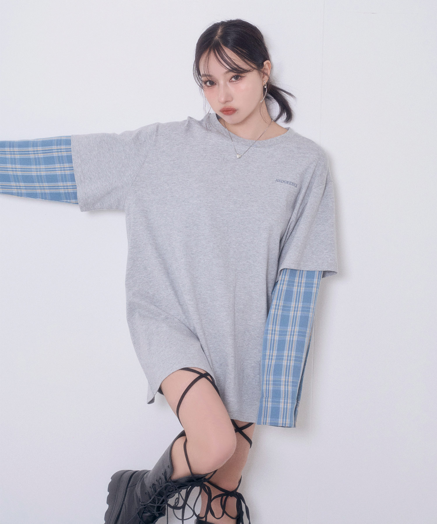 UNISEX シャツレイヤードロンT