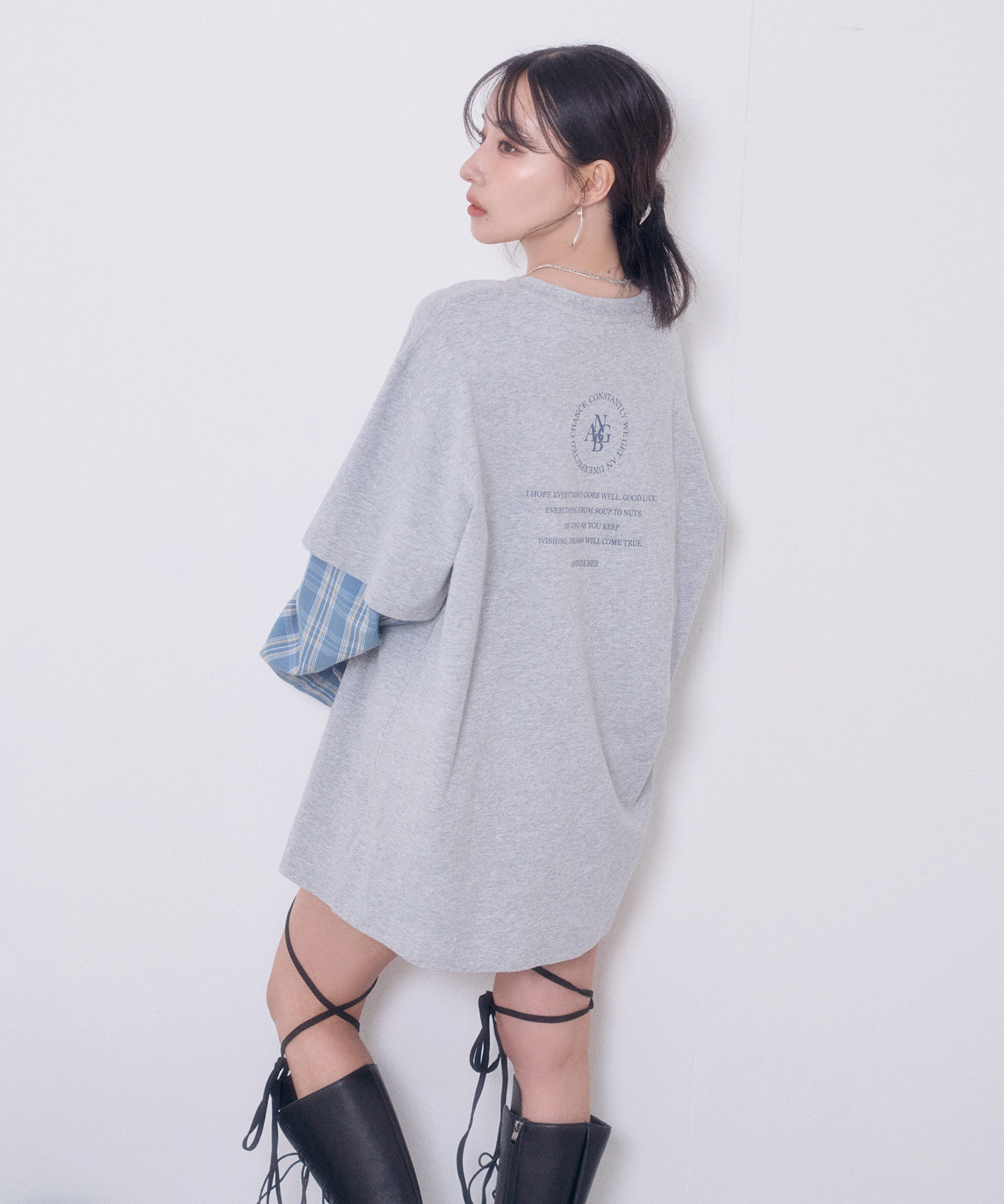 UNISEX シャツレイヤードロンT