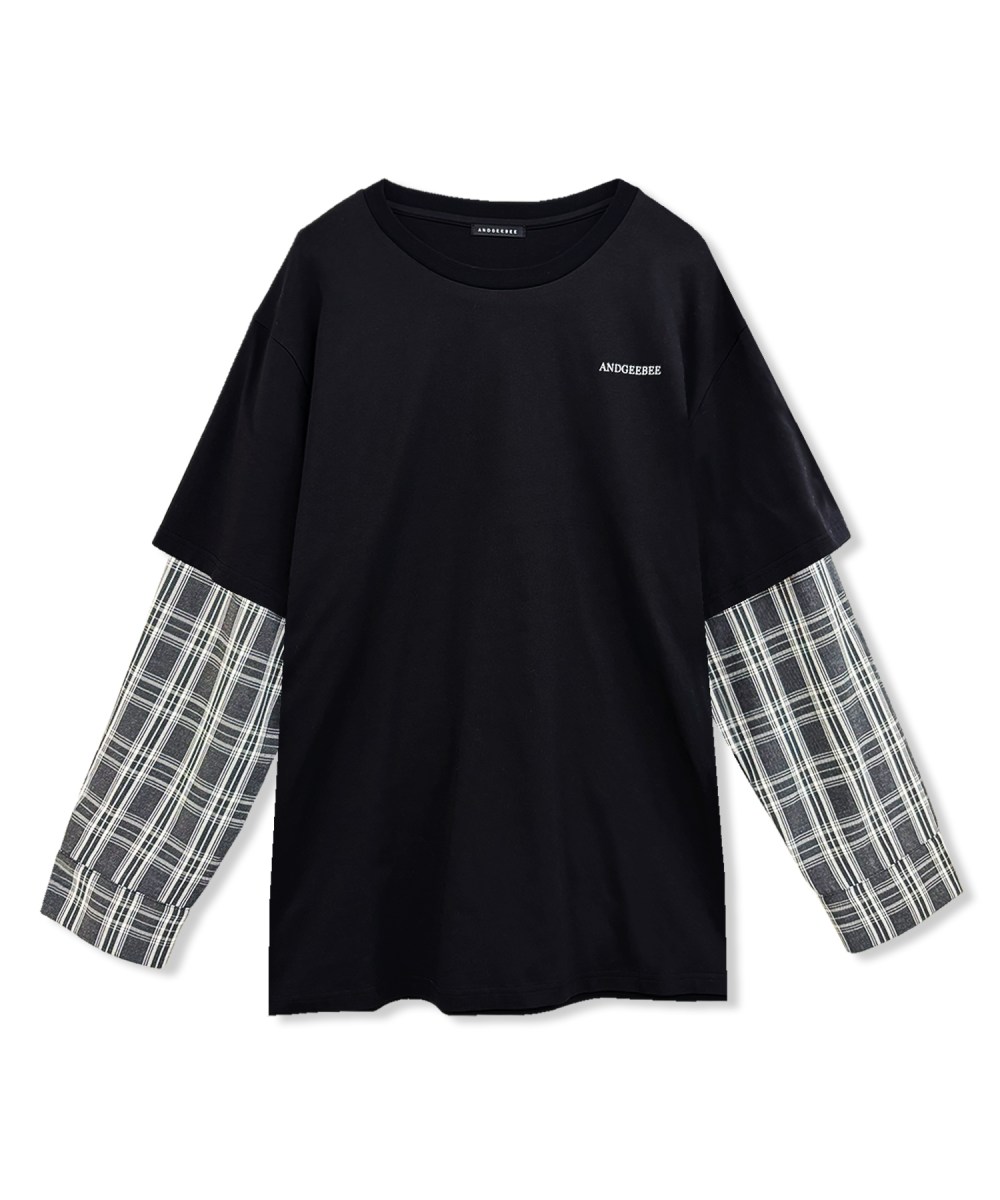 UNISEX シャツレイヤードロンT