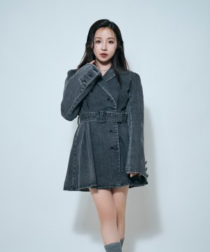 デニムジャケットタックワンピ