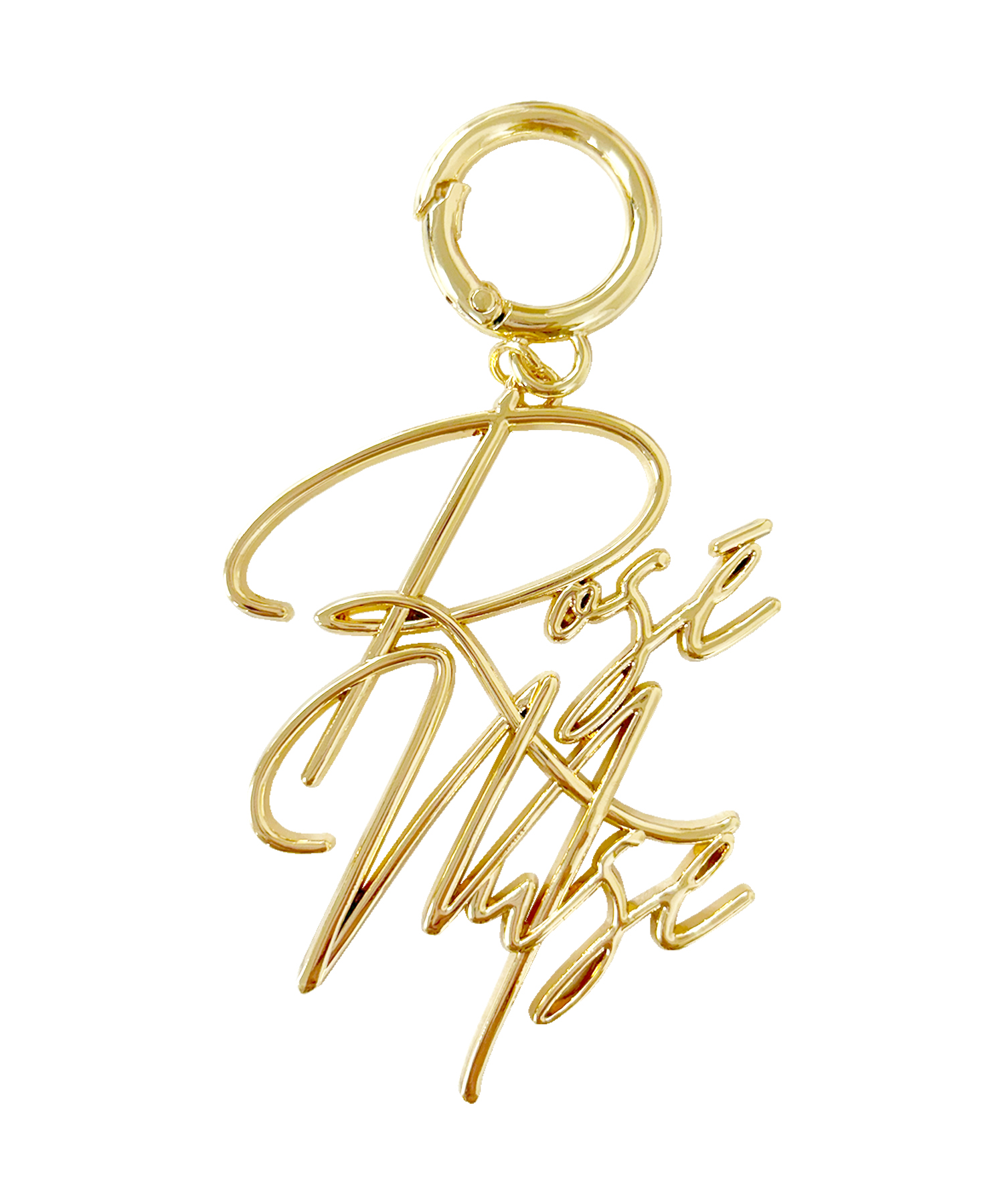 logo bag charm