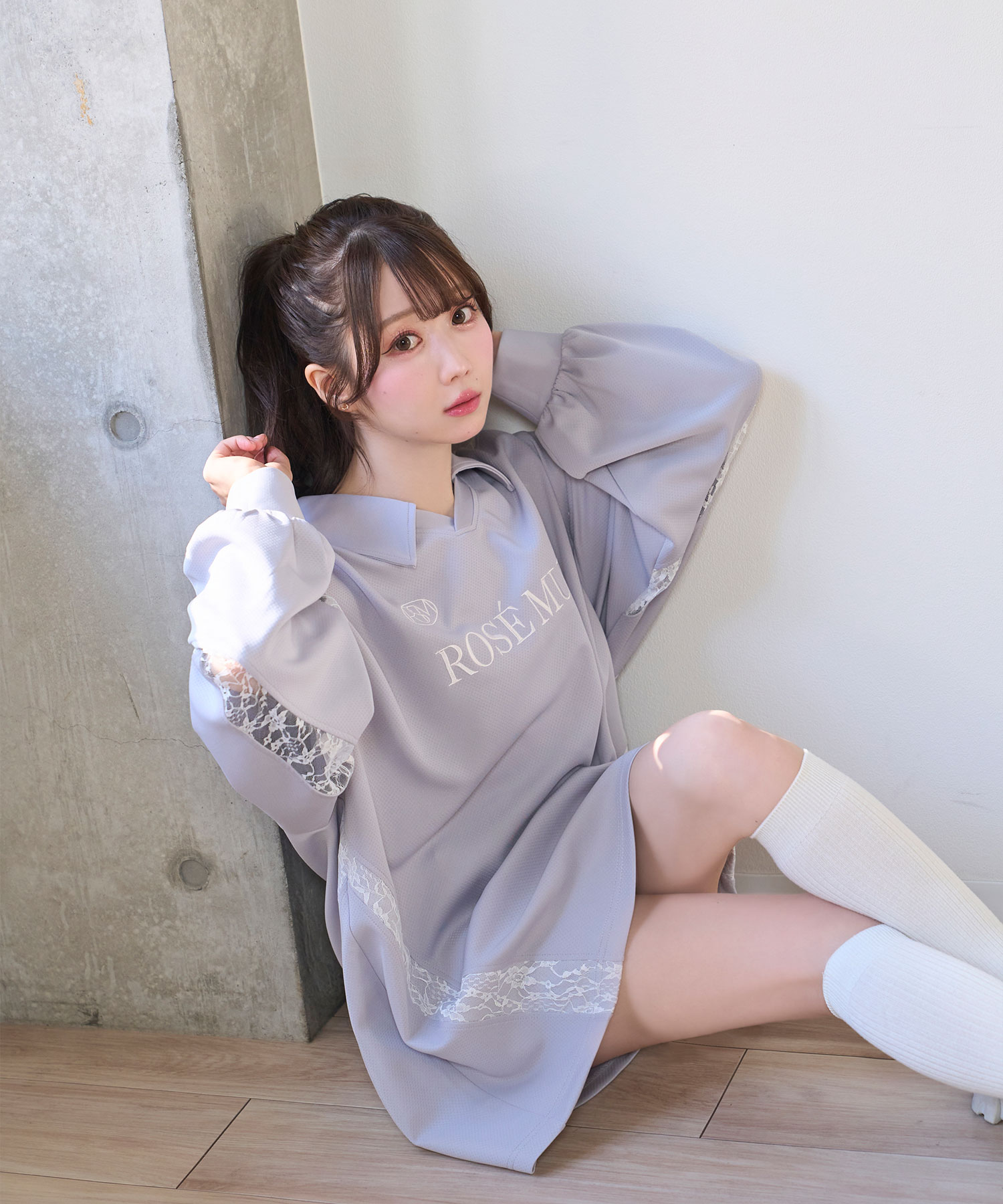 rosemuse logo applique UNI-T チャコールの通販 by loven's