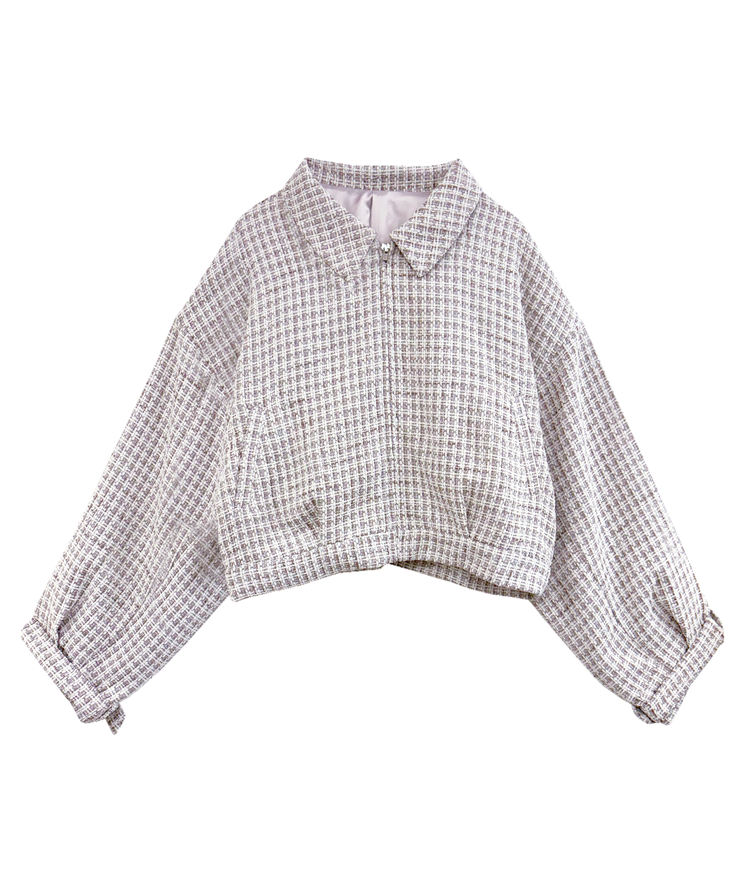 tweed zip blouson – BUNNY APARTMENT tweed zip blouson – BUNNY APARTMENT