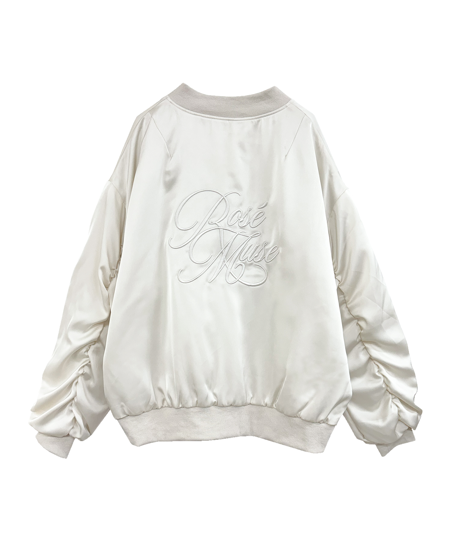 back emb shirring sleeve blouson – BUNNY APARTMENT