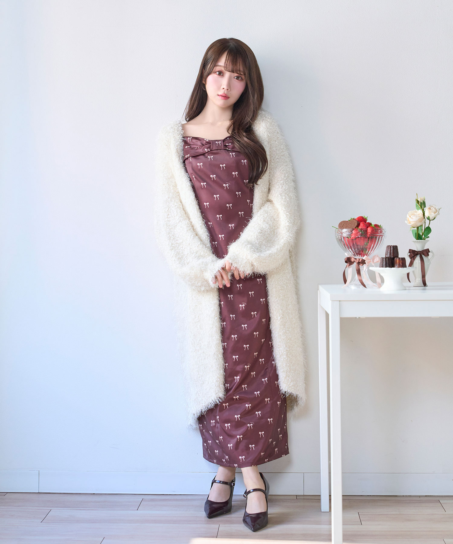 ribbon pattern cami o/p