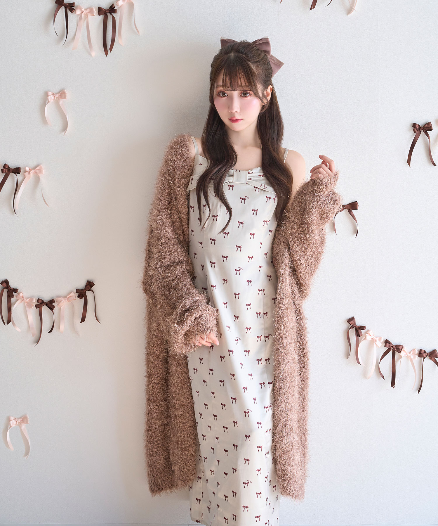 ribbon pattern cami o/p – BUNNY APARTMENT