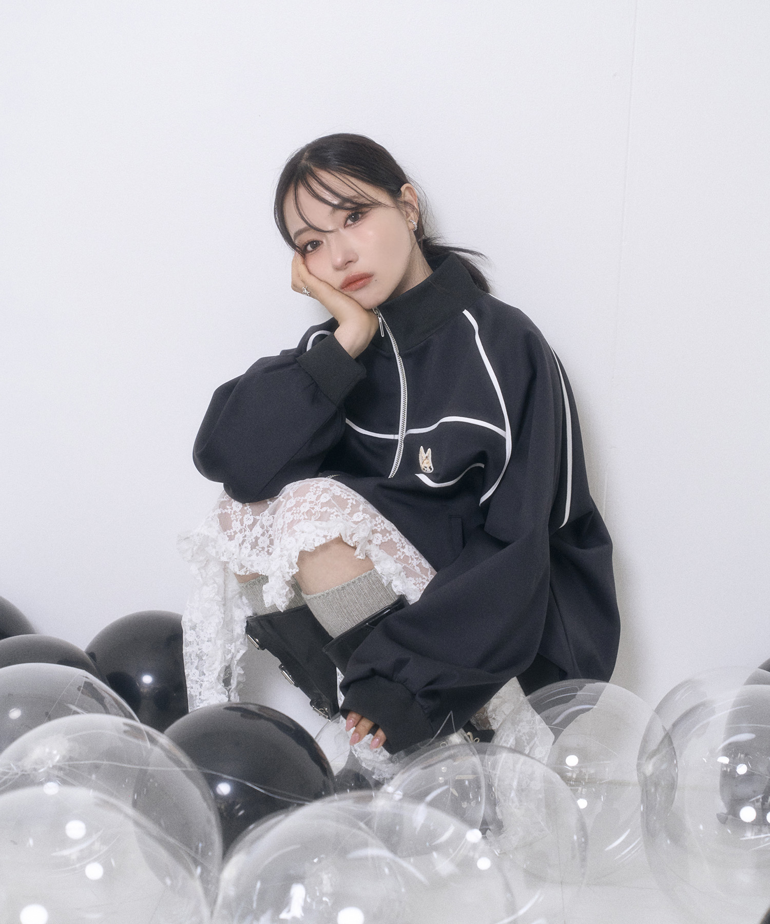 UNISEX パイピングトラックジャケット