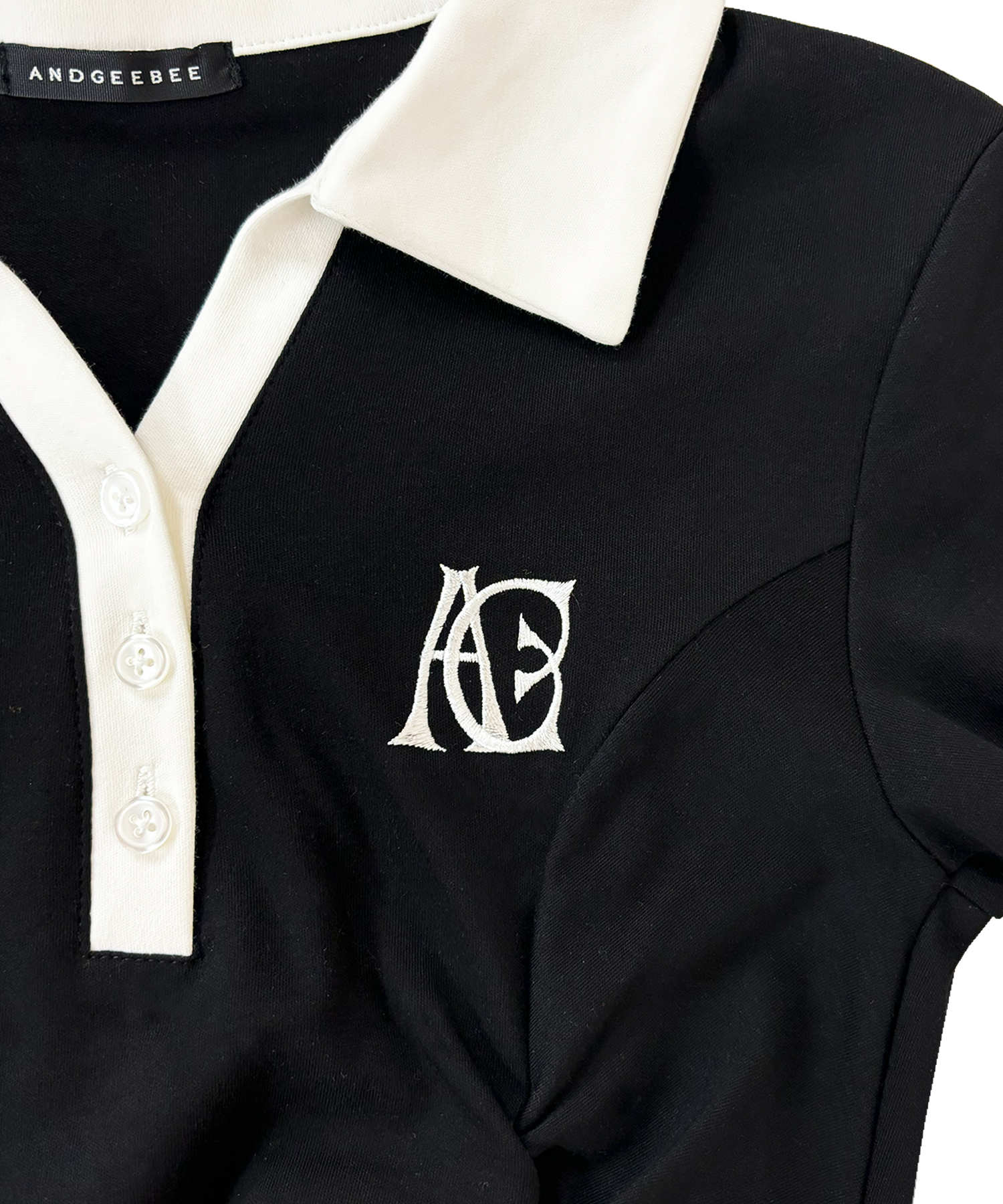 ギャザーポロロングワンピ