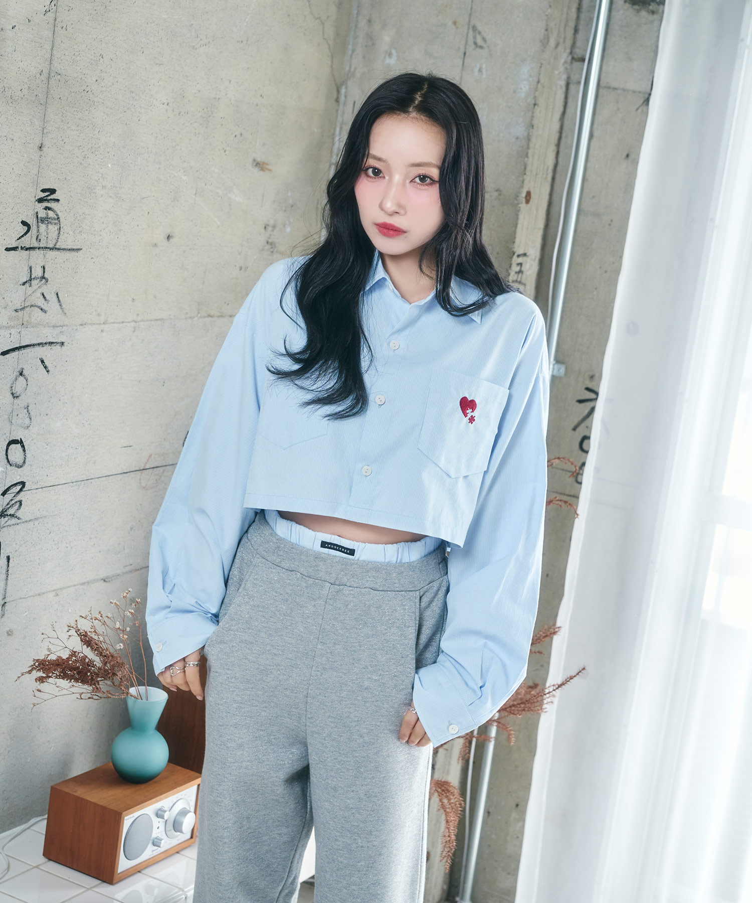 UNISEX 2WAYハートシャツ