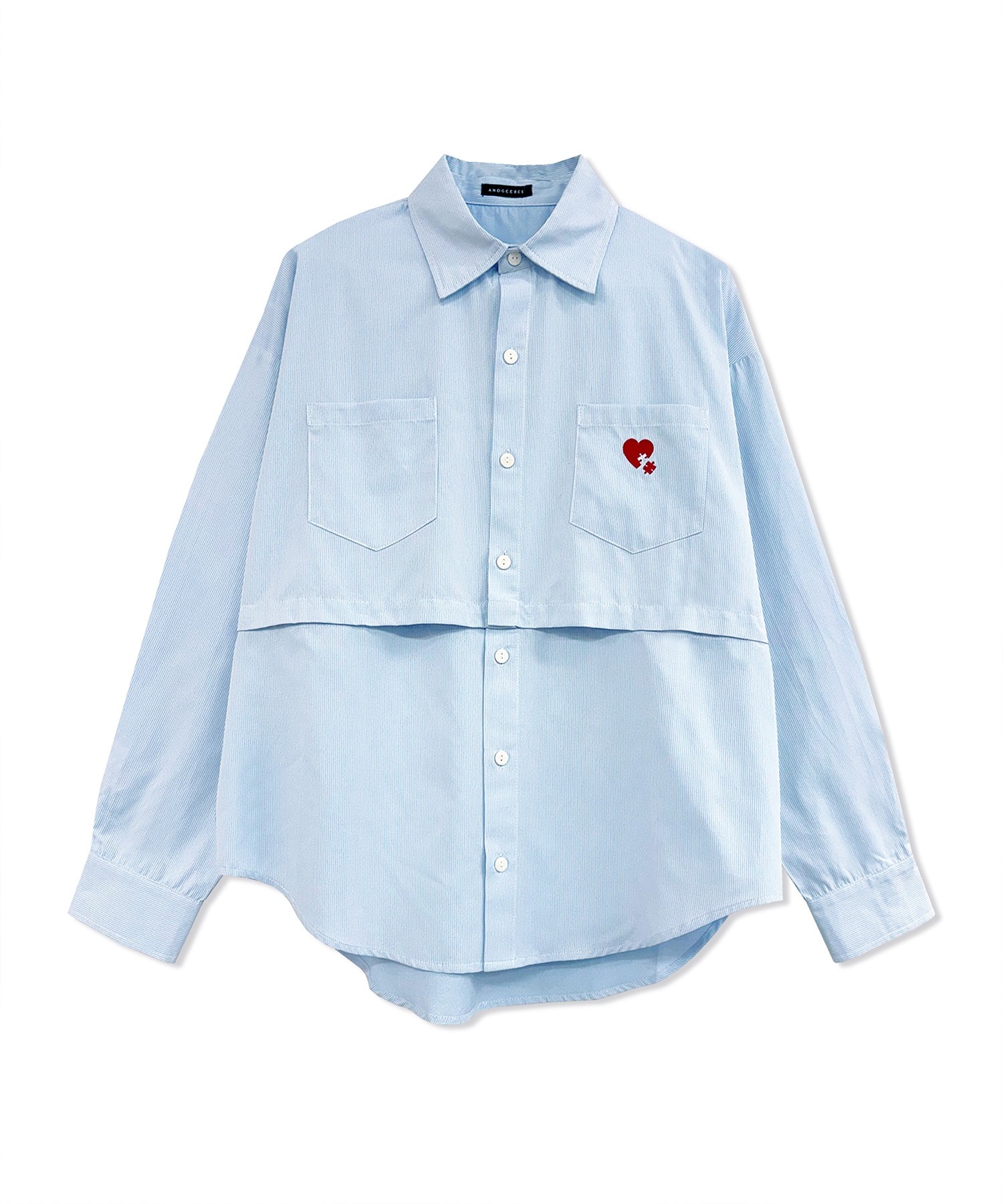 UNISEX 2WAYハートシャツ