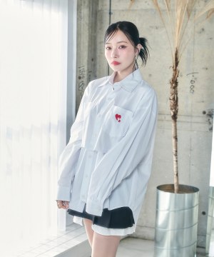 UNISEX 2WAYハートシャツ