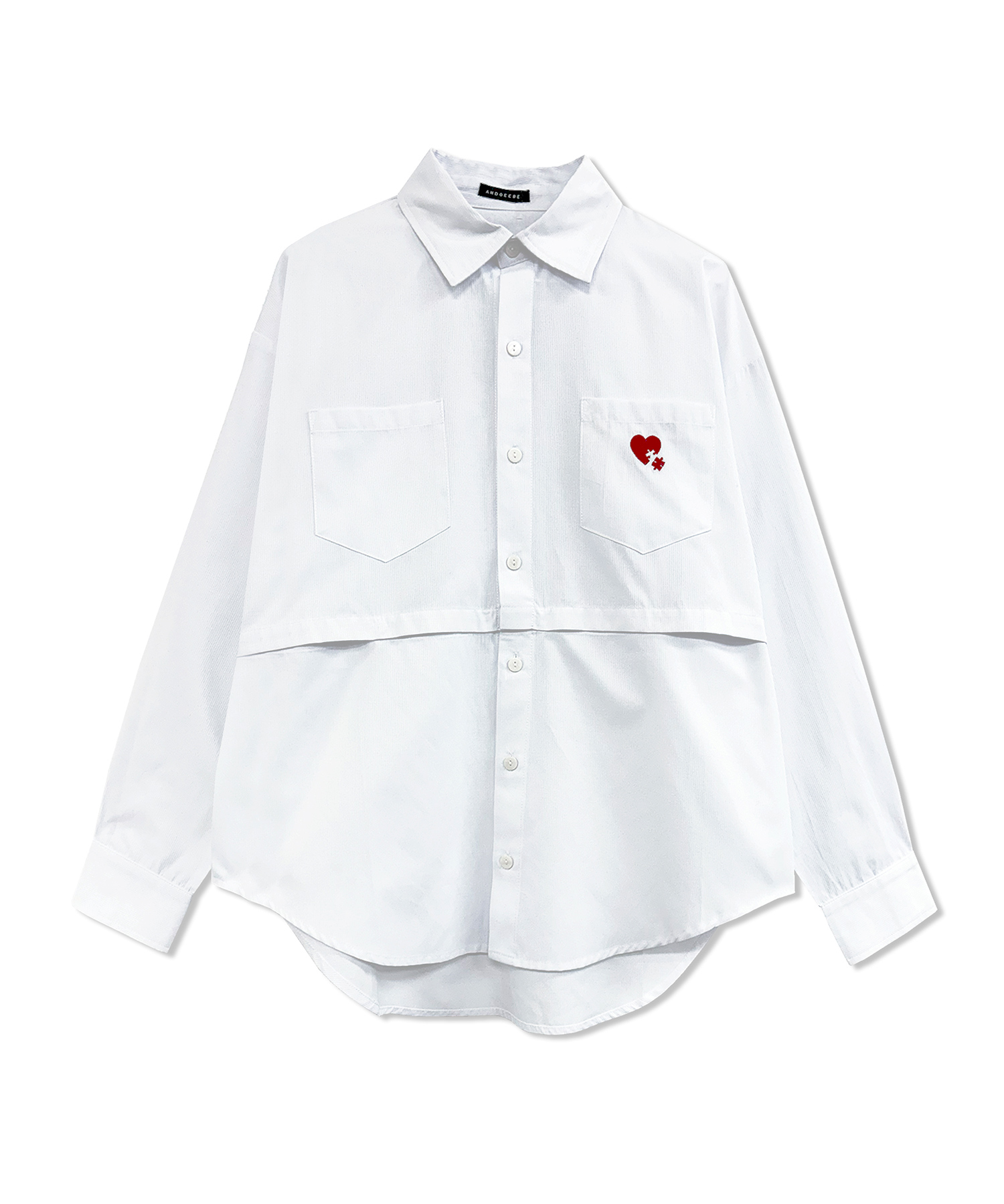 UNISEX 2WAYハートシャツ