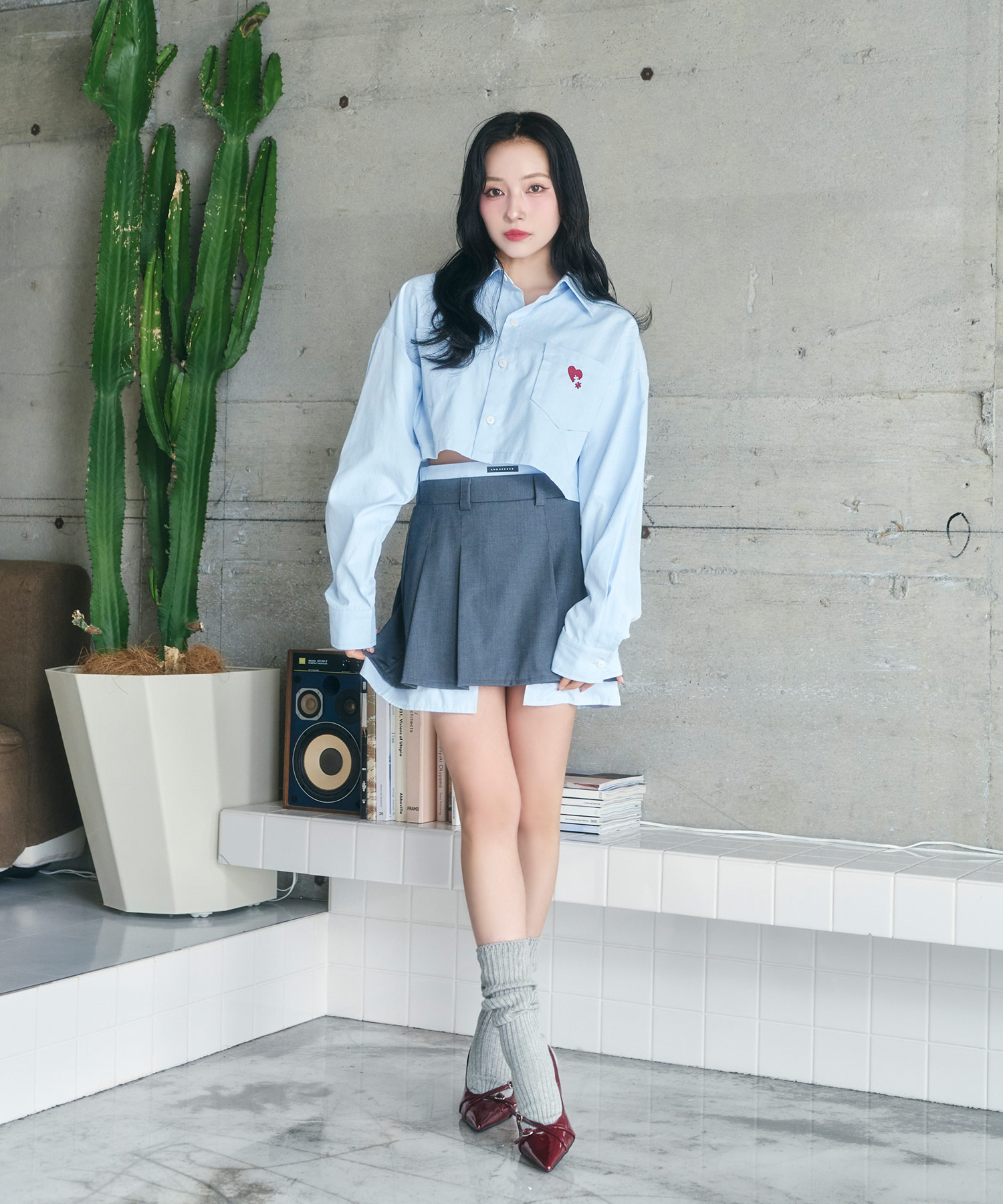 UNISEX 2WAYハートシャツ