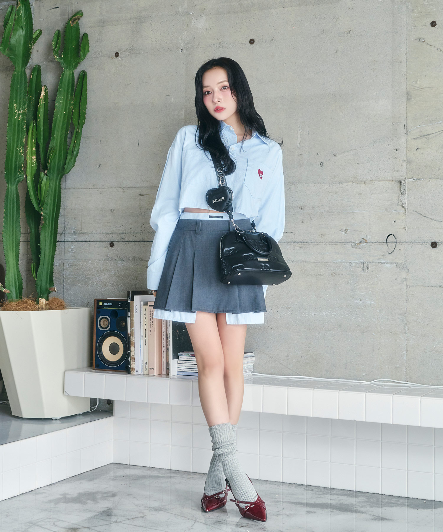 UNISEX 2WAYハートシャツ