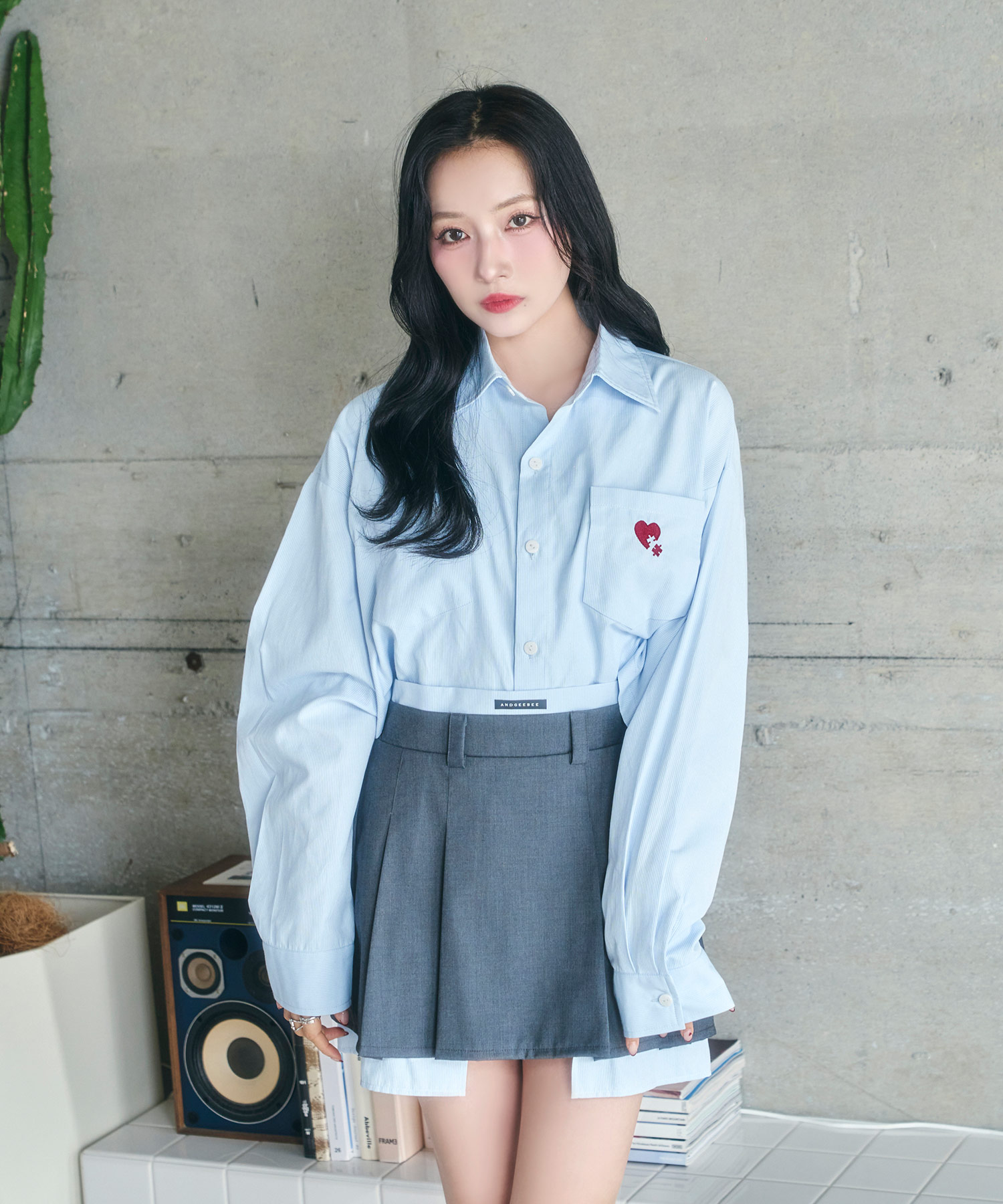 UNISEX 2WAYハートシャツ