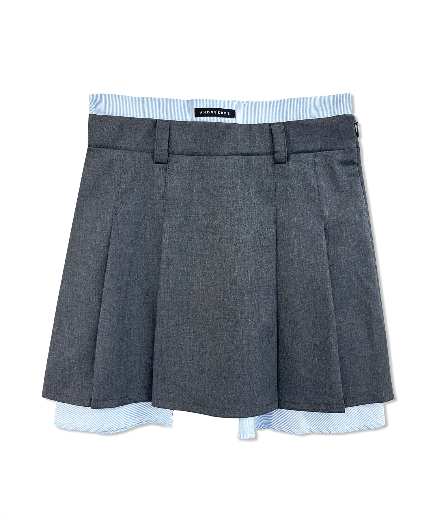 レイヤードシャツスカパン