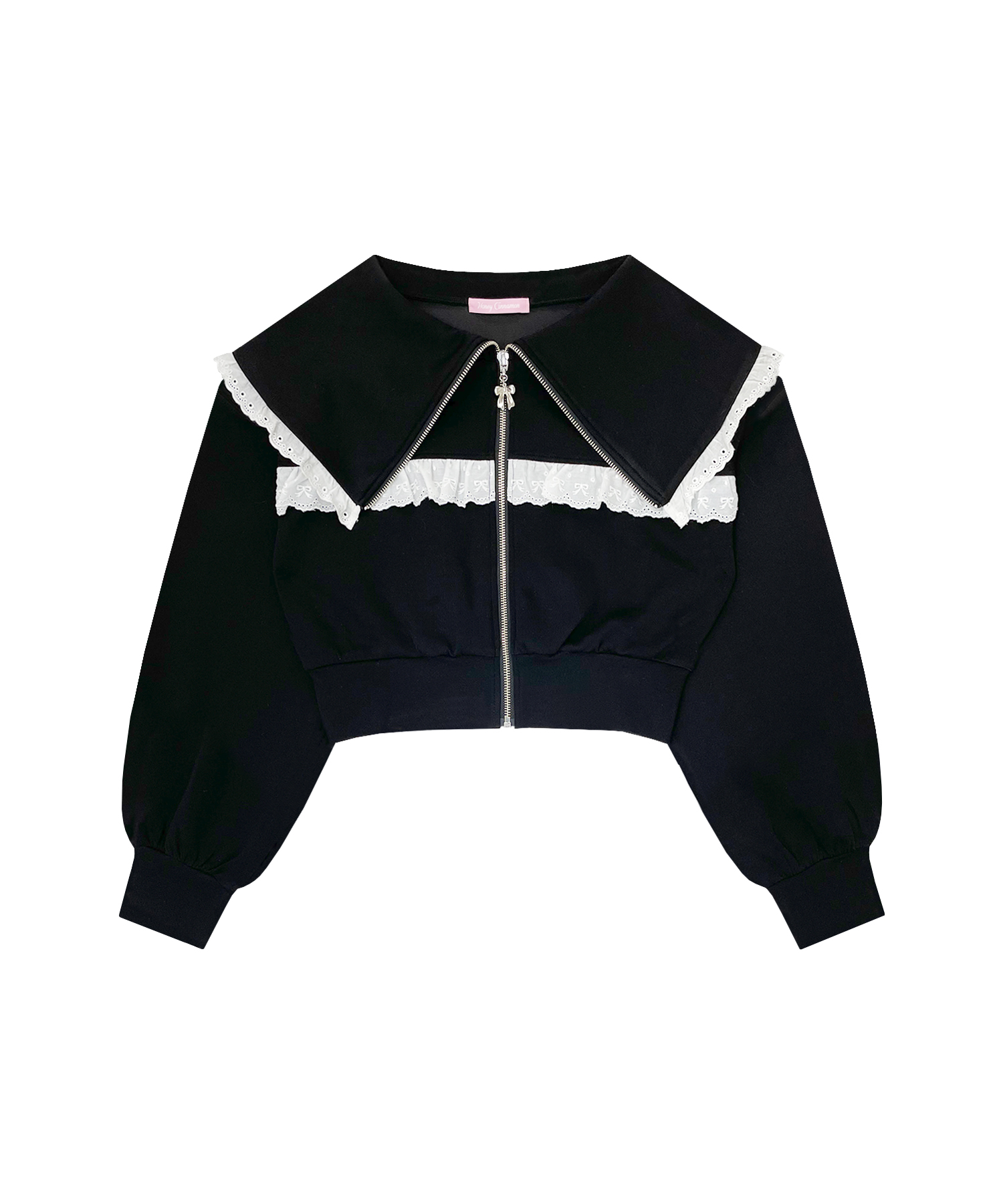 コットンレースビッグカラーセットアップ