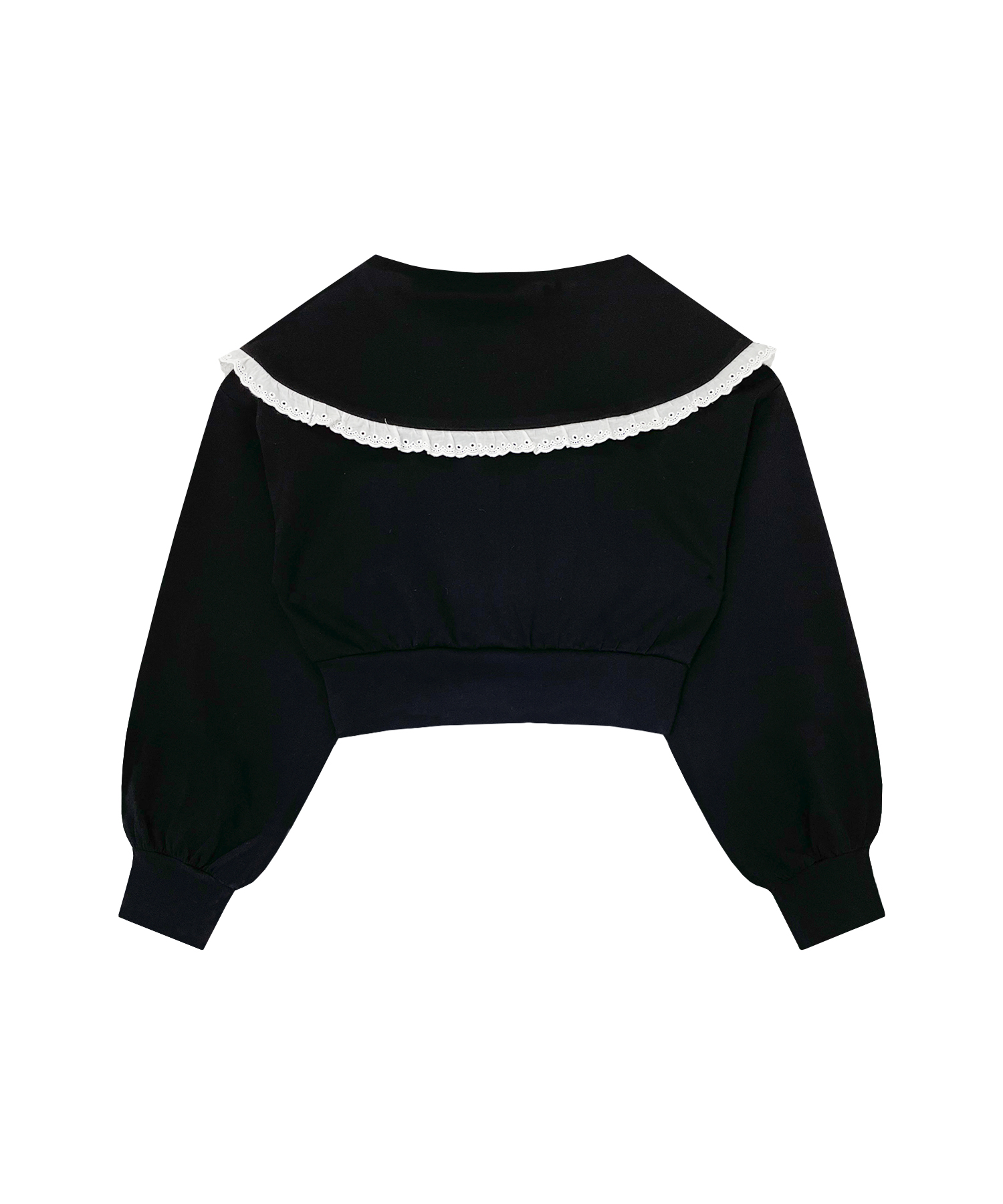 コットンレースビッグカラーセットアップ