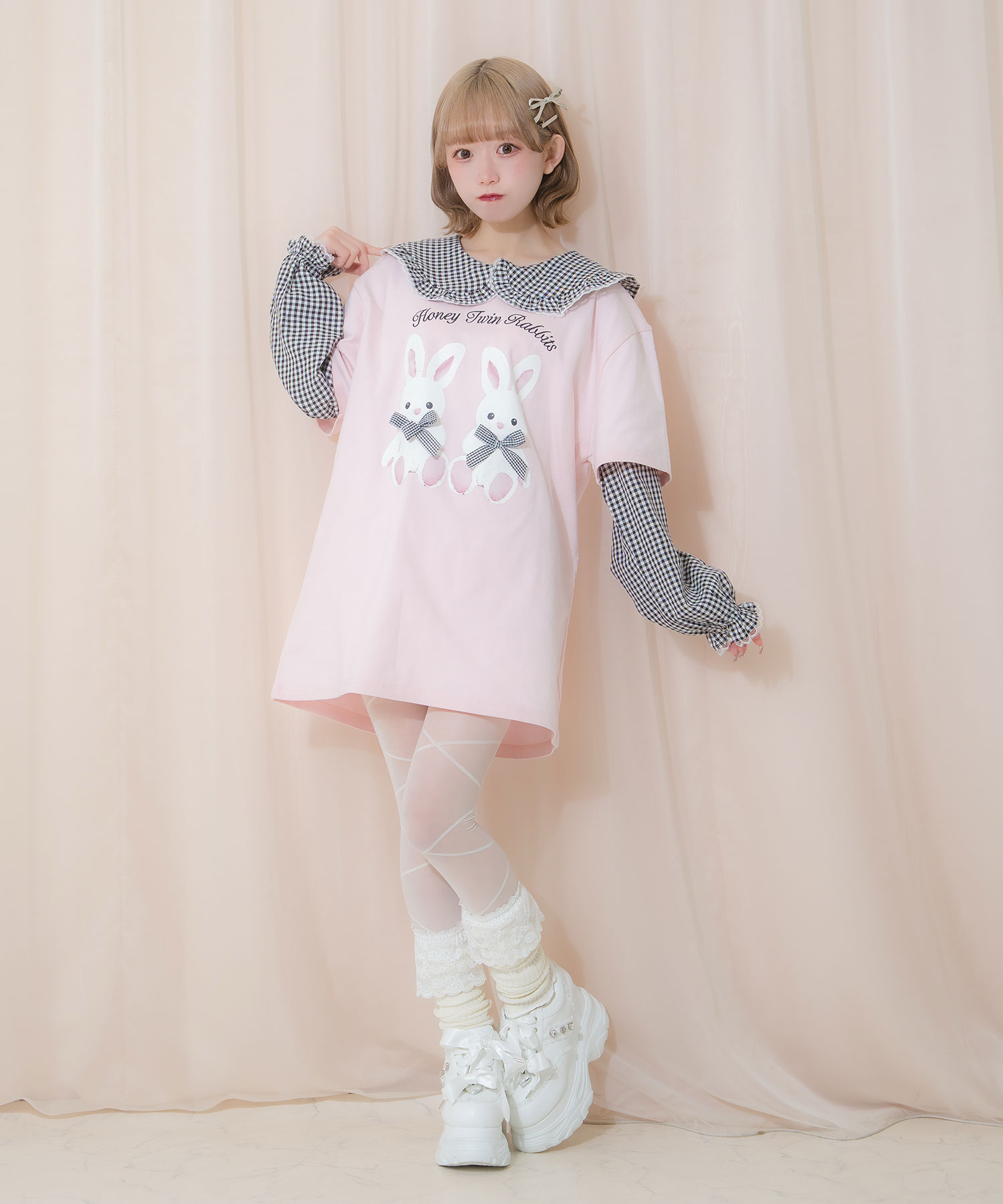 アンティークベア 【限界お値下げ‼️】 スカート・胸当てエプロン・ヘッドドレス付き 襟付きレイヤードハニーPTロンT – BUNNY APARTMENT