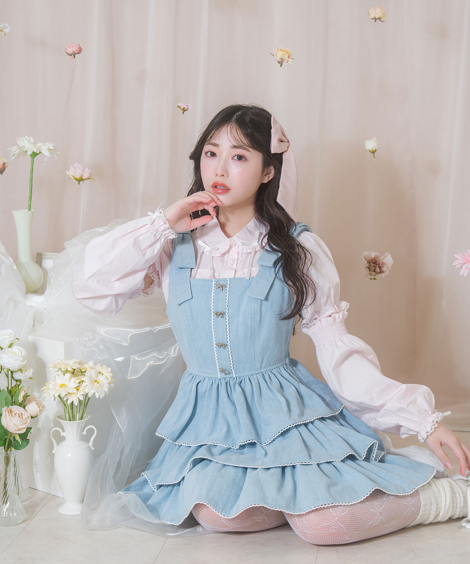 Girls heart スカート リボンピンセット シロ Girls heart スカート リボンピンセット シロ Girl's Heart