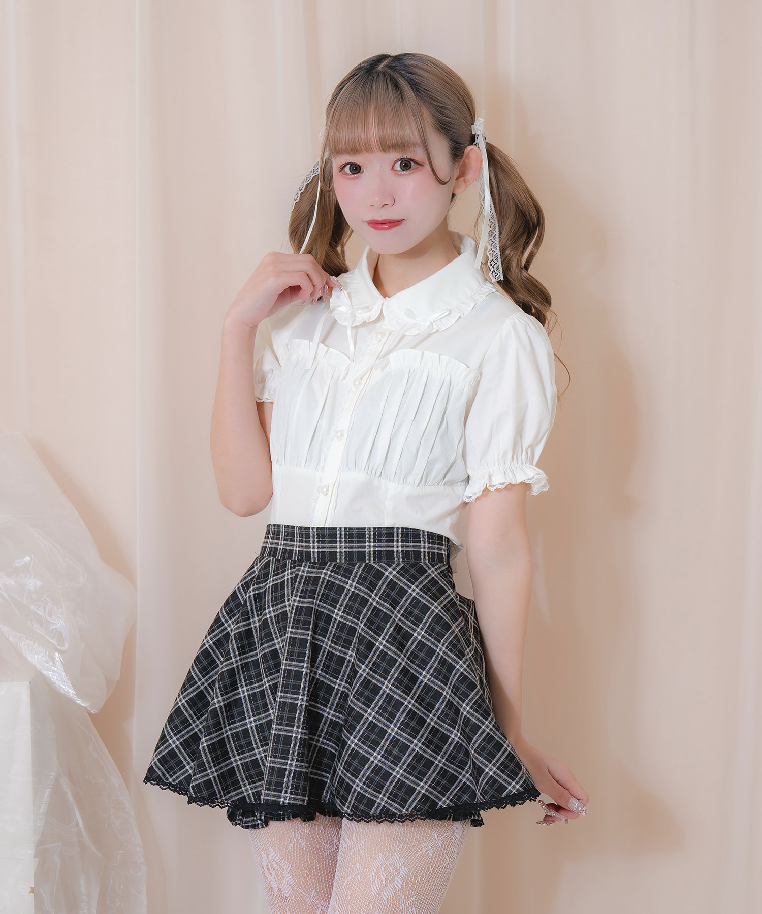 コルセット風　ブラウス チェーン付コルセット風ブラウス | outlet | axes femme online shop