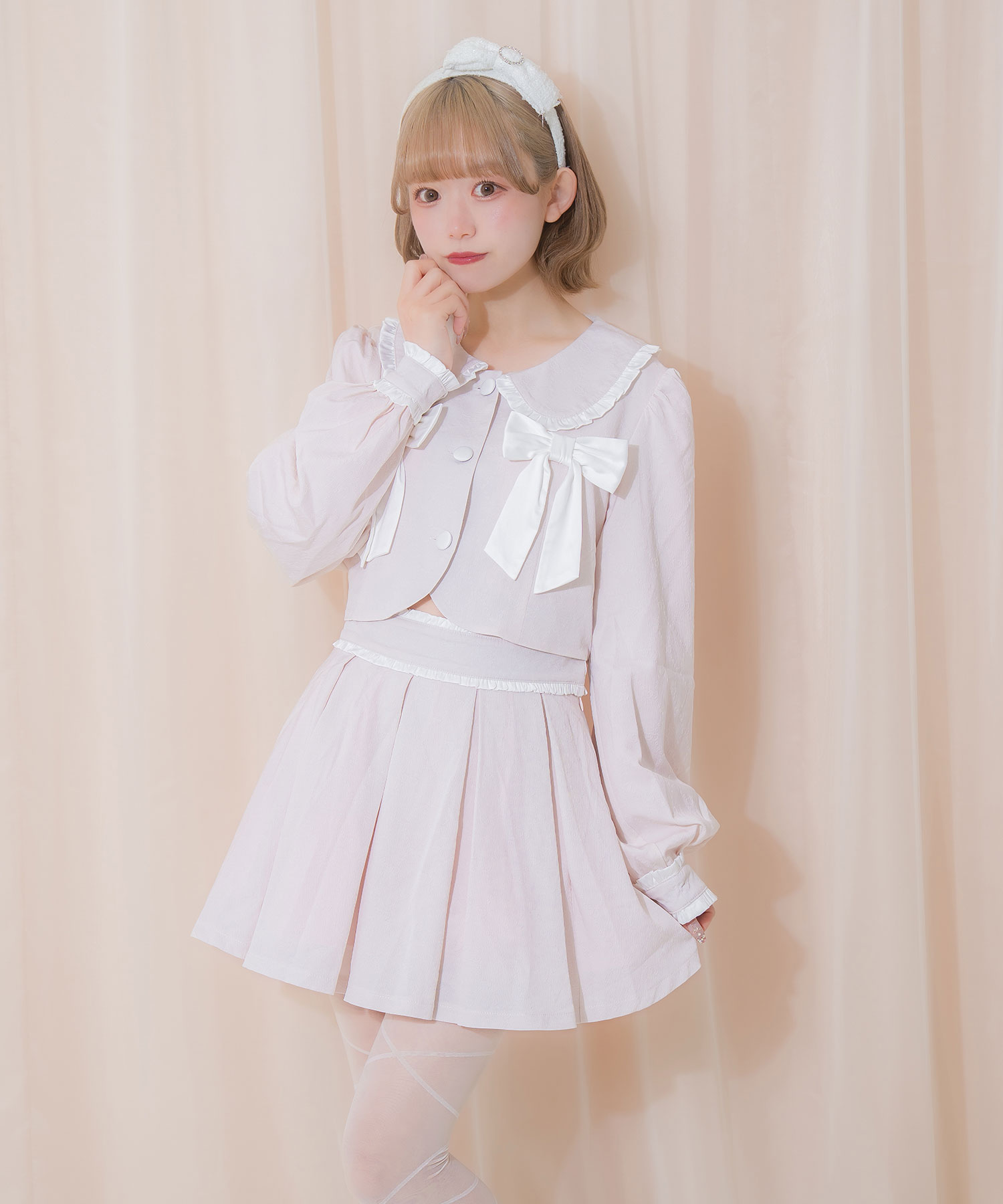 リボンフリル配色セットアップ