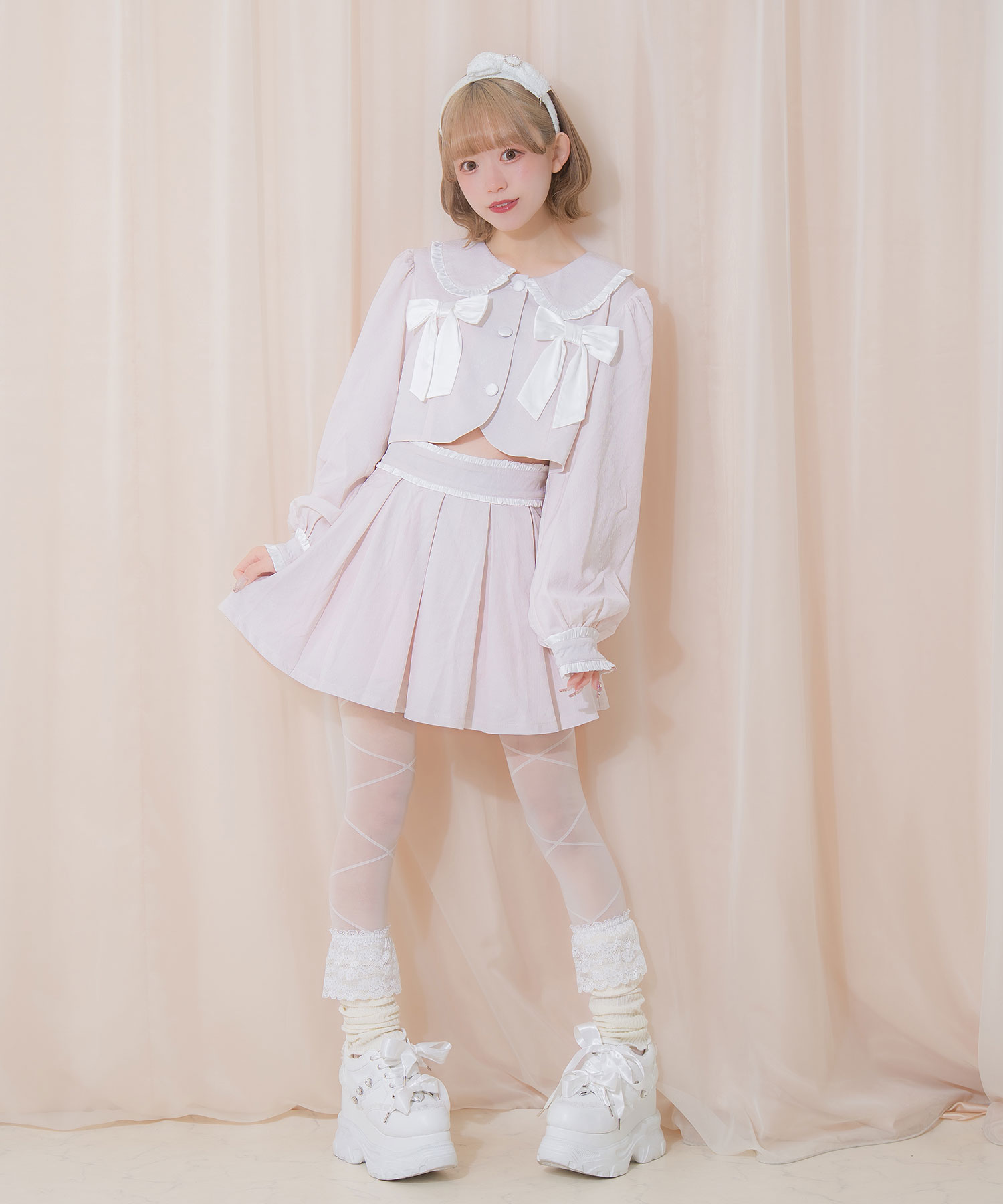 リボンフリル配色セットアップ