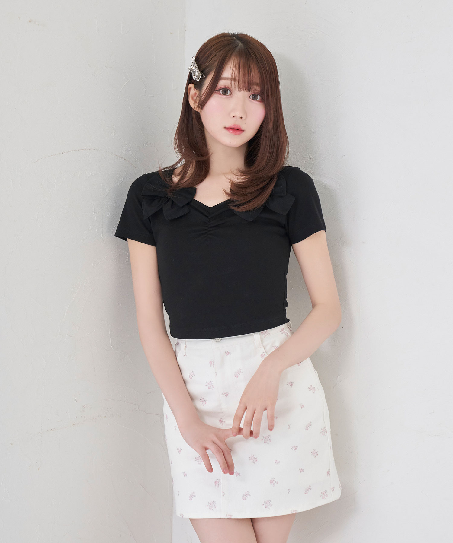 Tulle ribbon cut tops