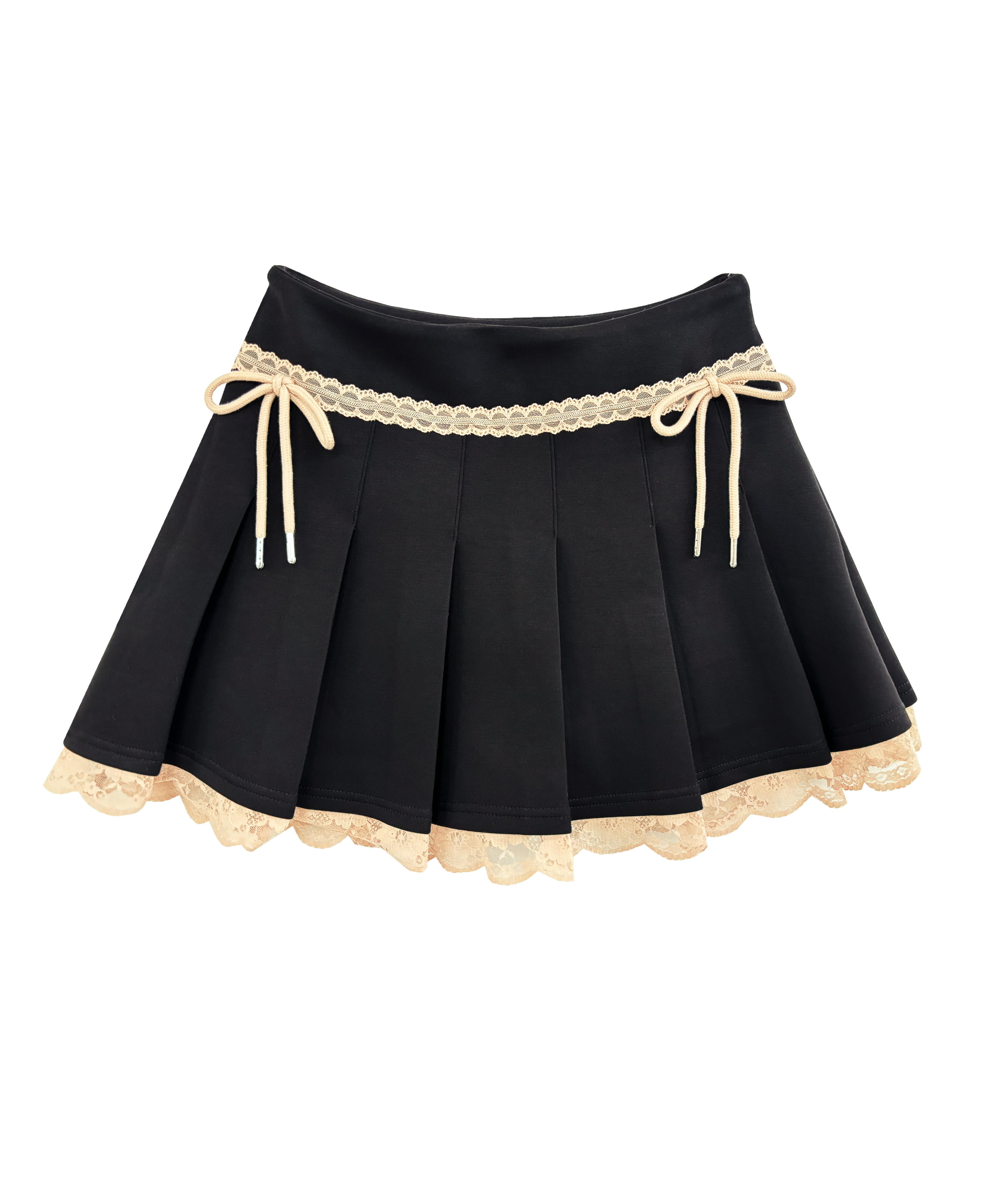 lace point jersey pants skirt