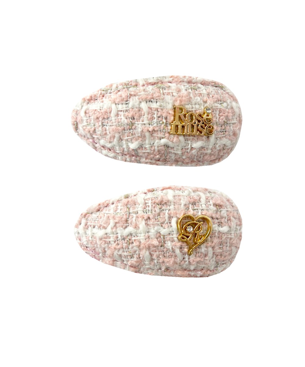 tweed chubby hair pin set