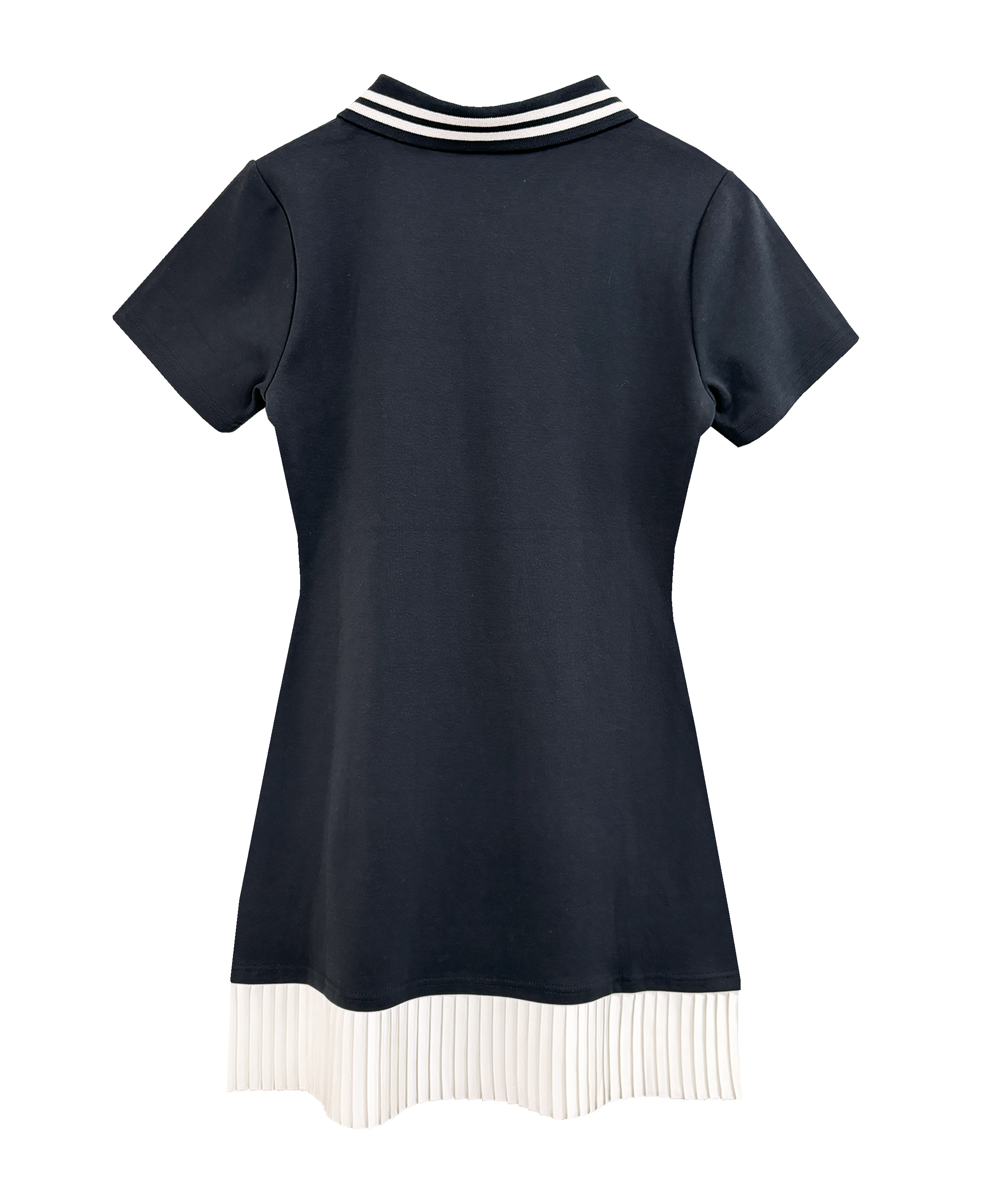 logo embroidery pleats polo op – BUNNY APARTMENT