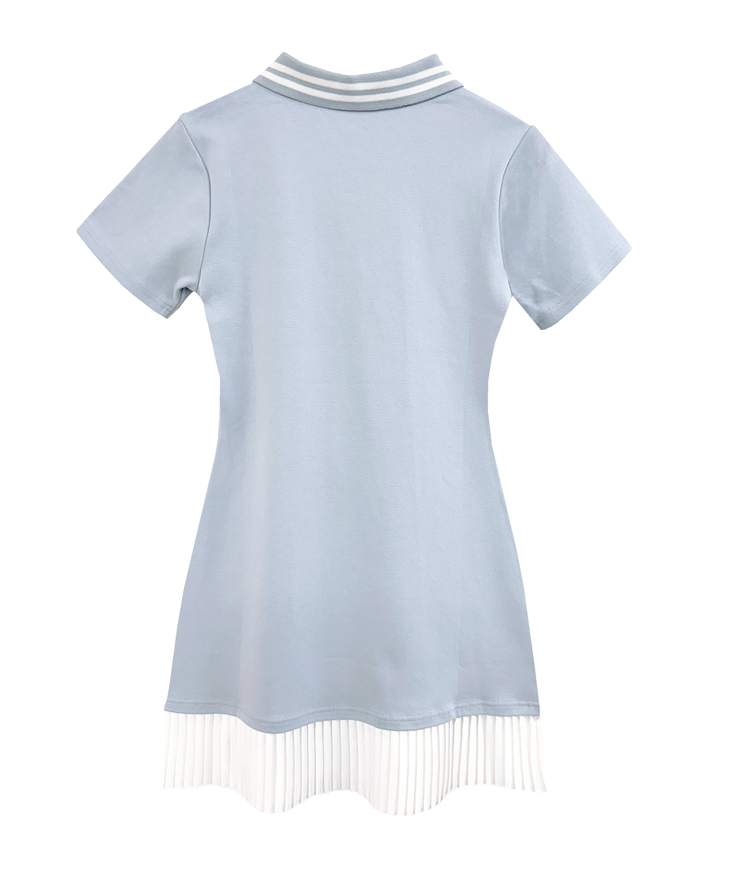 logo embroidery pleats polo op – BUNNY APARTMENT