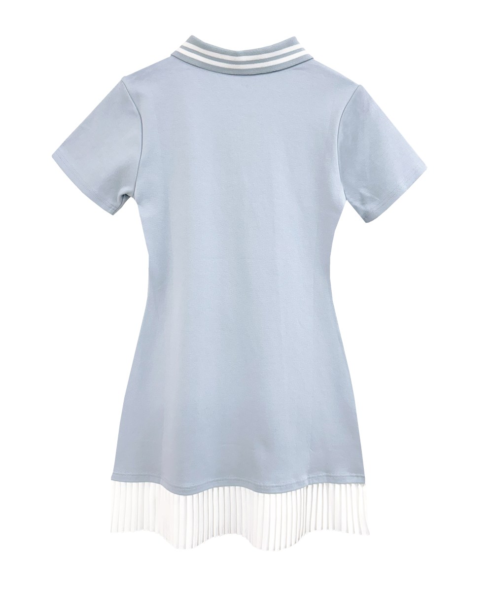 logo embroidery pleats polo op